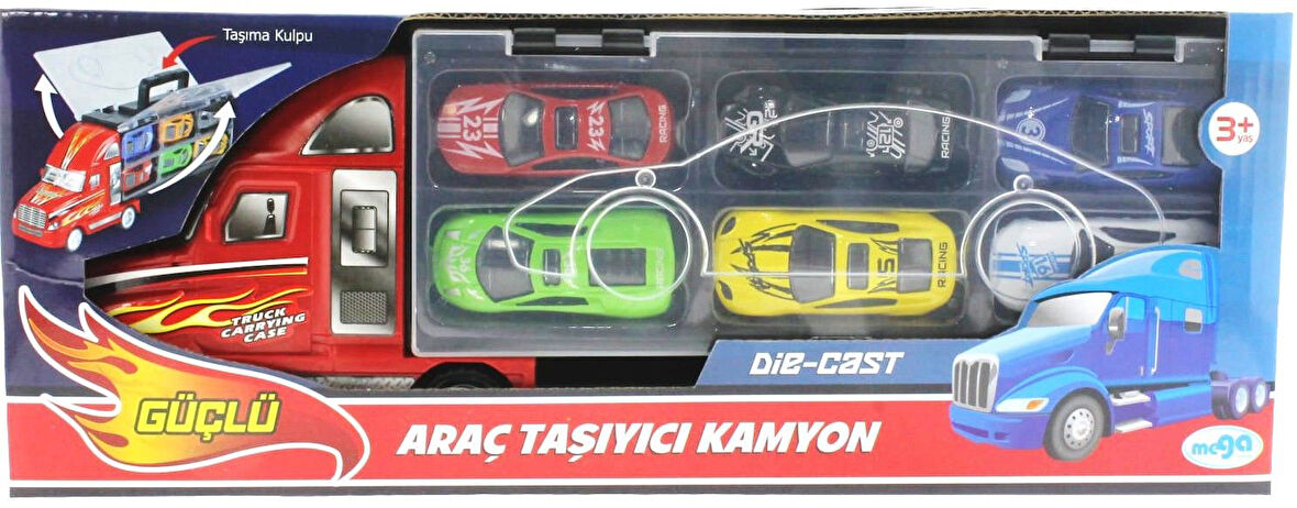 Eğitici Oyuncak Taşınabilir Die Cast Metal Araçlı Kamyon Kız Erkek Çocuk Eğitici