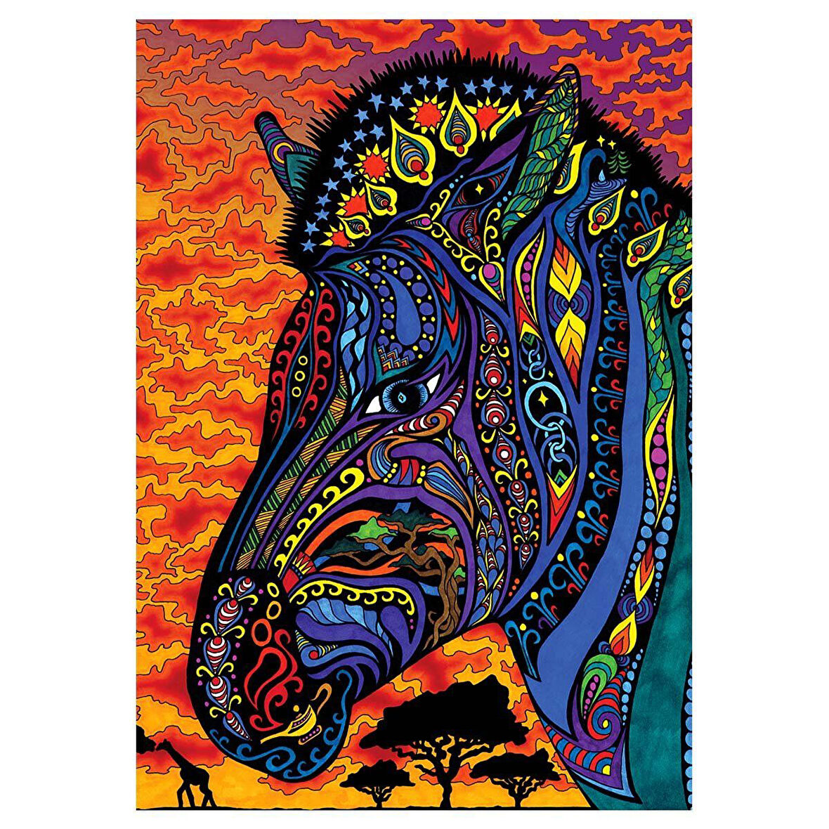 Kız Erkek Çocuk Oyuncak KS The Zebra 1500 Parça Puzzle Kız Erkek Çocuk Eğitici