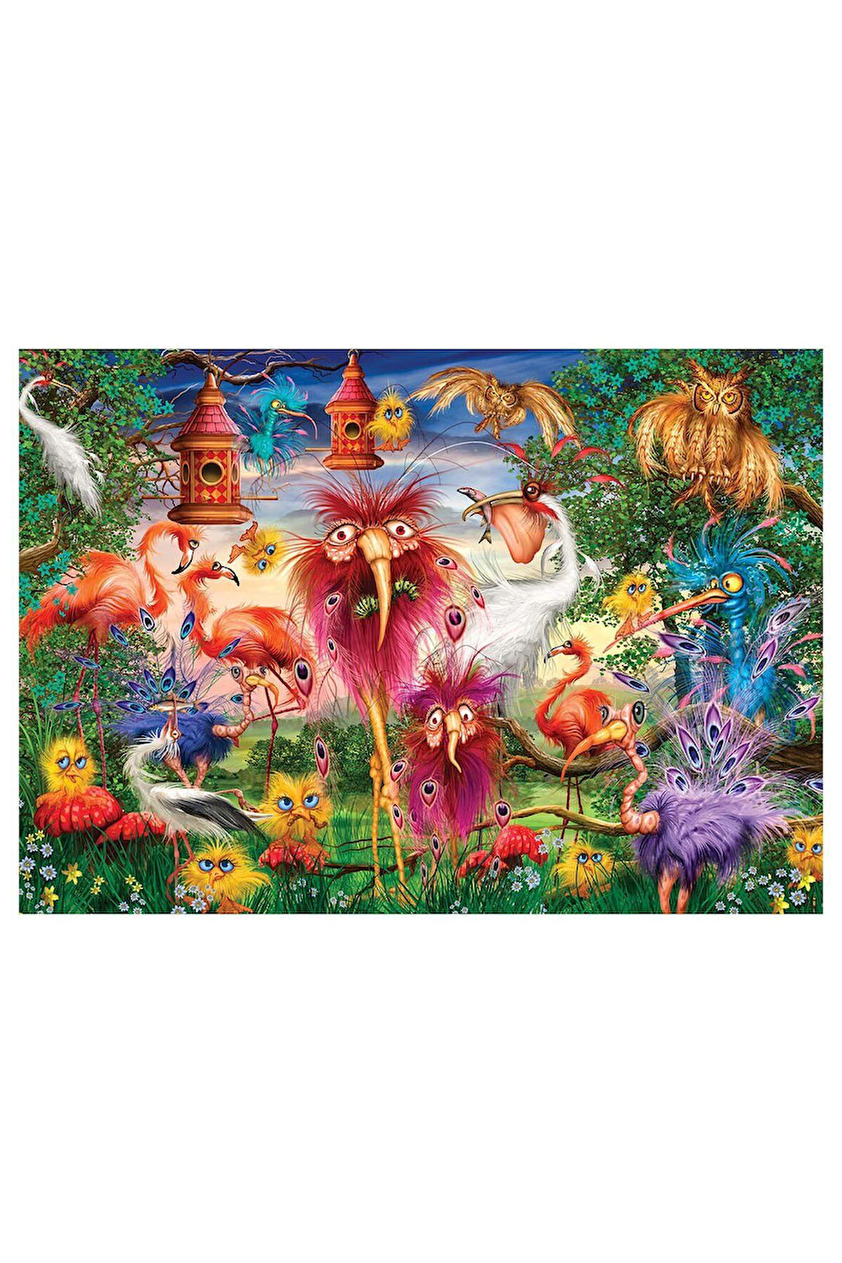 Kız Çocuk Oyuncak Erkek Çocuk Oyuncak KS Ugly Birds 1000 Parça Puzzle Eğitici Oyuncaklar