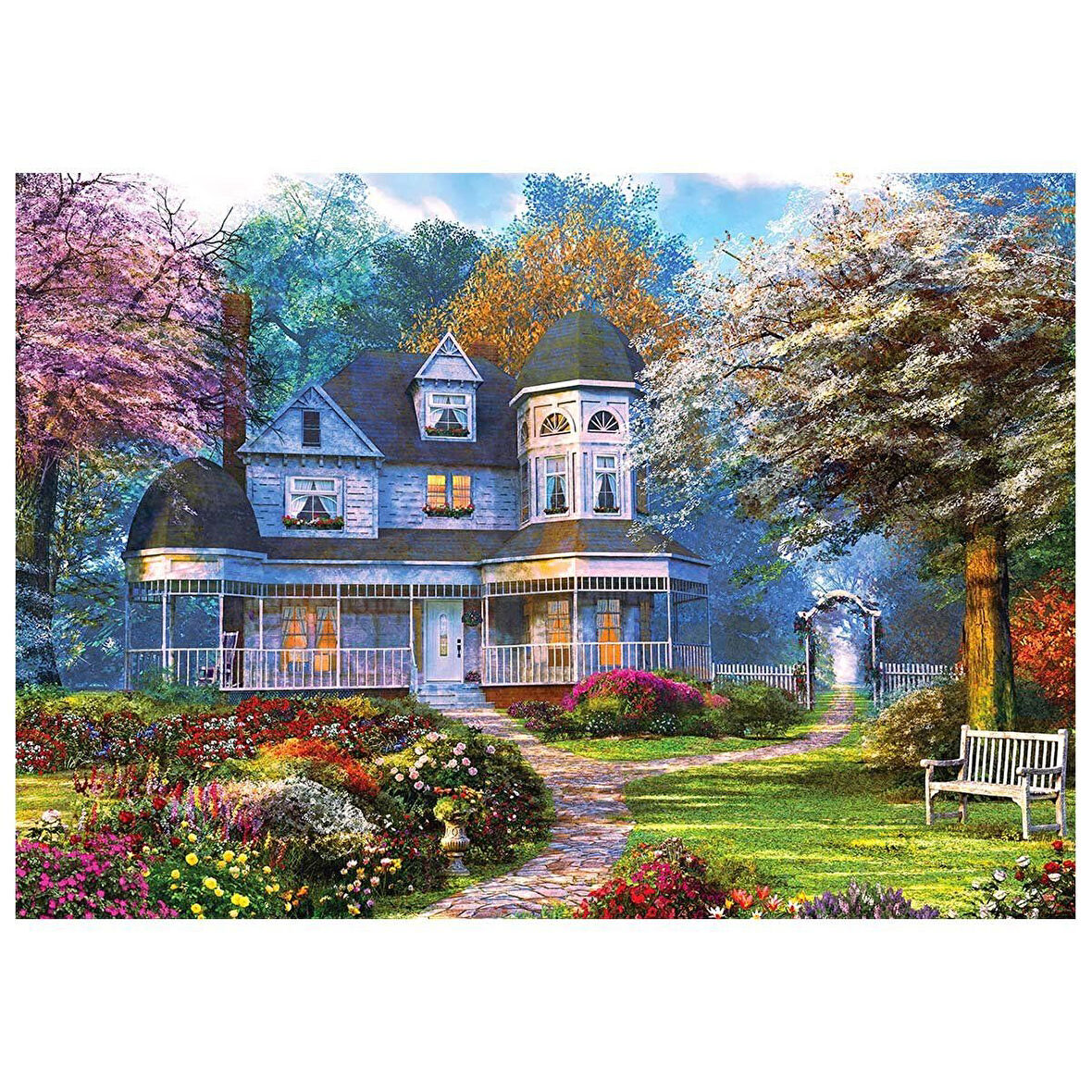 Öğretici Oyuncak KS Victorian Home 2000 Parça Puzzle Kız Erkek Çocuk Eğitici