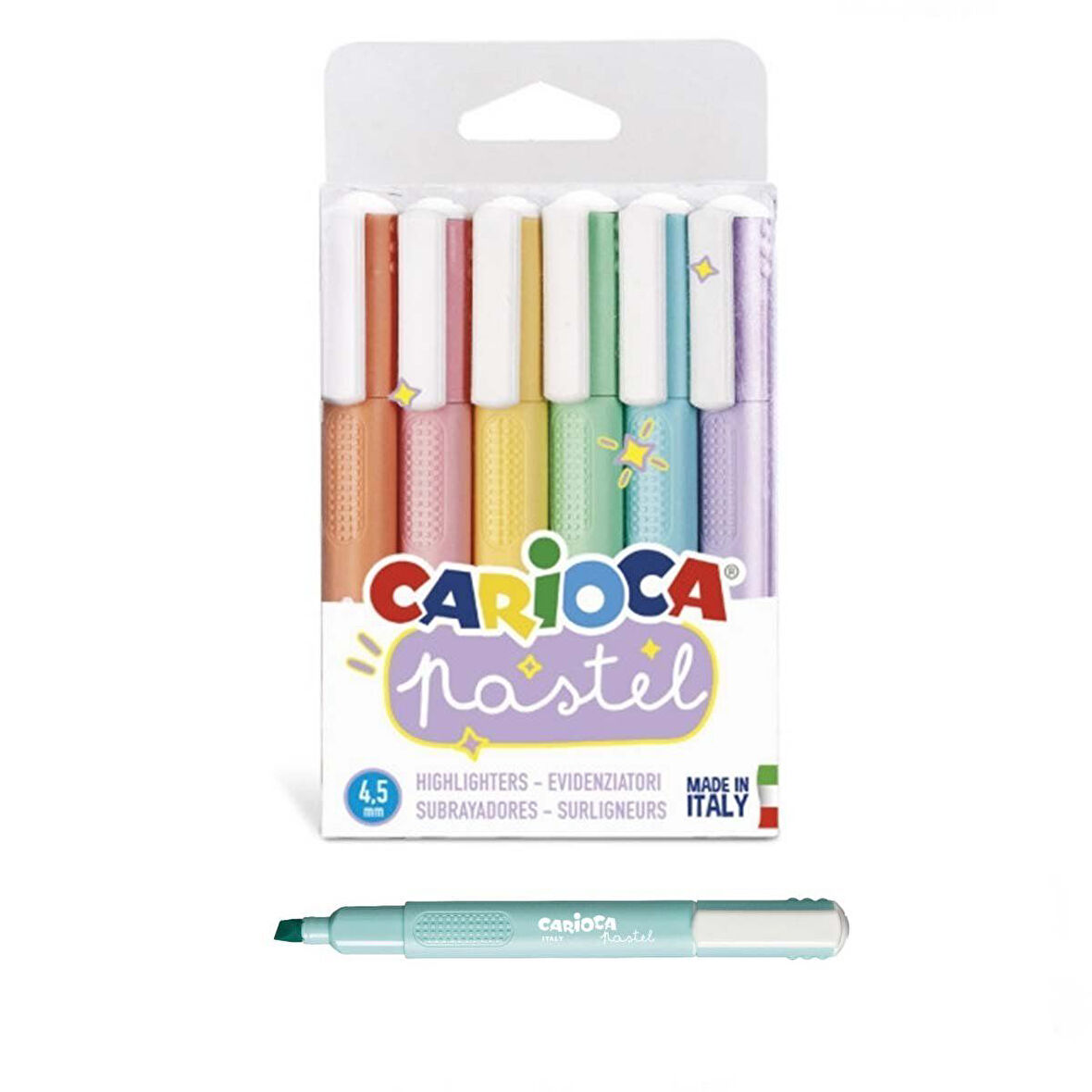 Öğretici Oyuncak Carioca Pastel Marker 6'lı Kız Erkek Çocuk Eğitici