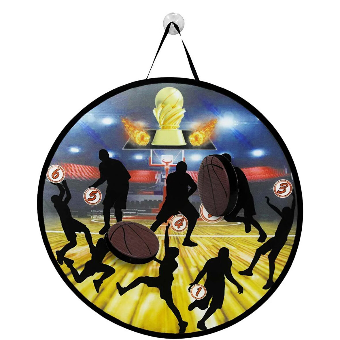 Eğitici Oyuncak Fırlat Yapıştır Basketbol Seti Kız Erkek Çocuk Eğitici