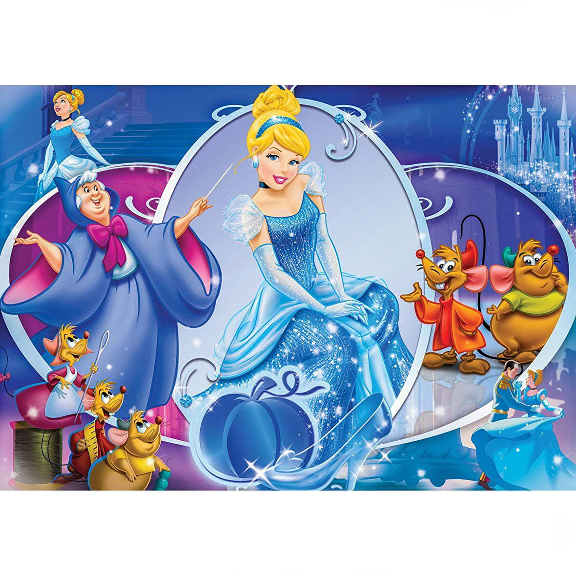 Öğretici Oyuncak KS Cinderella 100 Parça Puzzle Kız Erkek Çocuk Eğitici