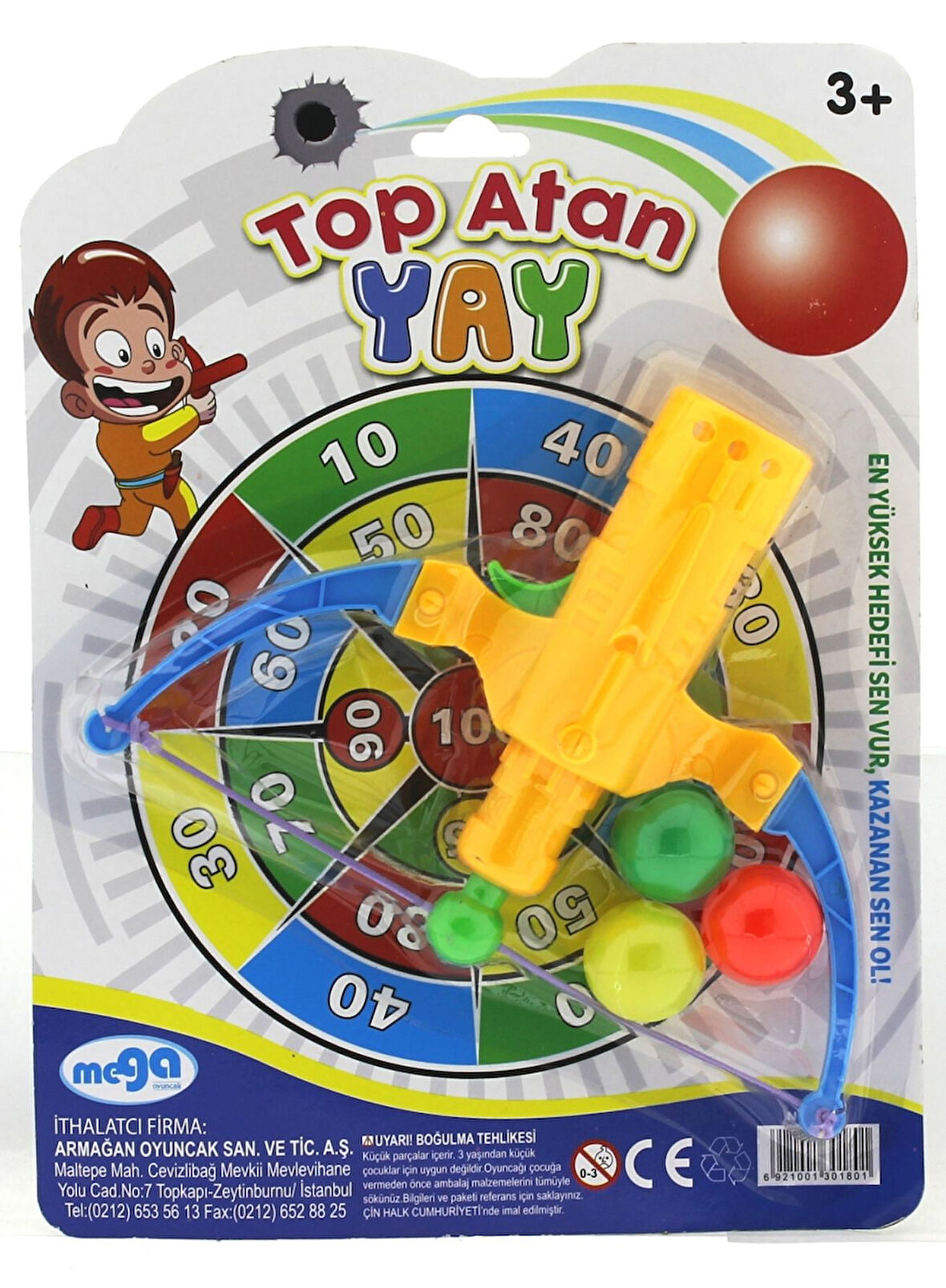 Öğretici Oyuncak Top Atan Sarı Yay Kız Erkek Çocuk Eğitici