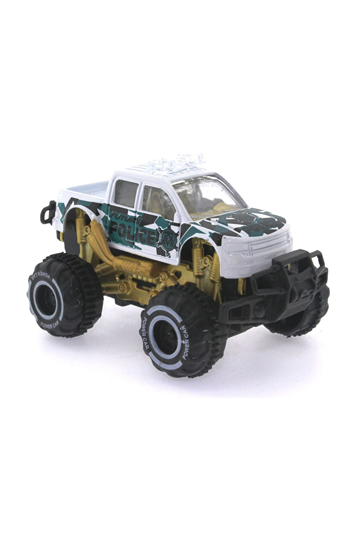 Kız Çocuk Oyuncak Erkek Çocuk Oyuncak Çek Bırak Mini Off Road Beyaz Polis Aracı Eğitici Oyuncaklar
