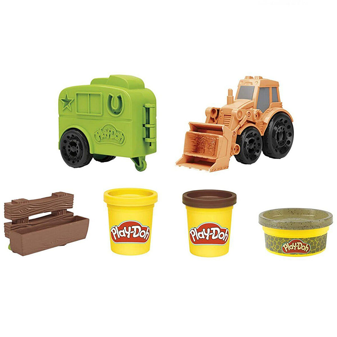 Eğitici Oyuncak Play-Doh Çalışkan Traktör ve Römork F1012 Kız Erkek Çocuk Eğitici Eğitici Oyunca