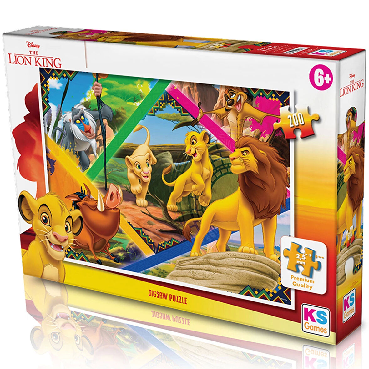 Kız Erkek Çocuk Oyuncak KS Lion King Puzzle 200 Parça Kız Erkek Çocuk Eğitici