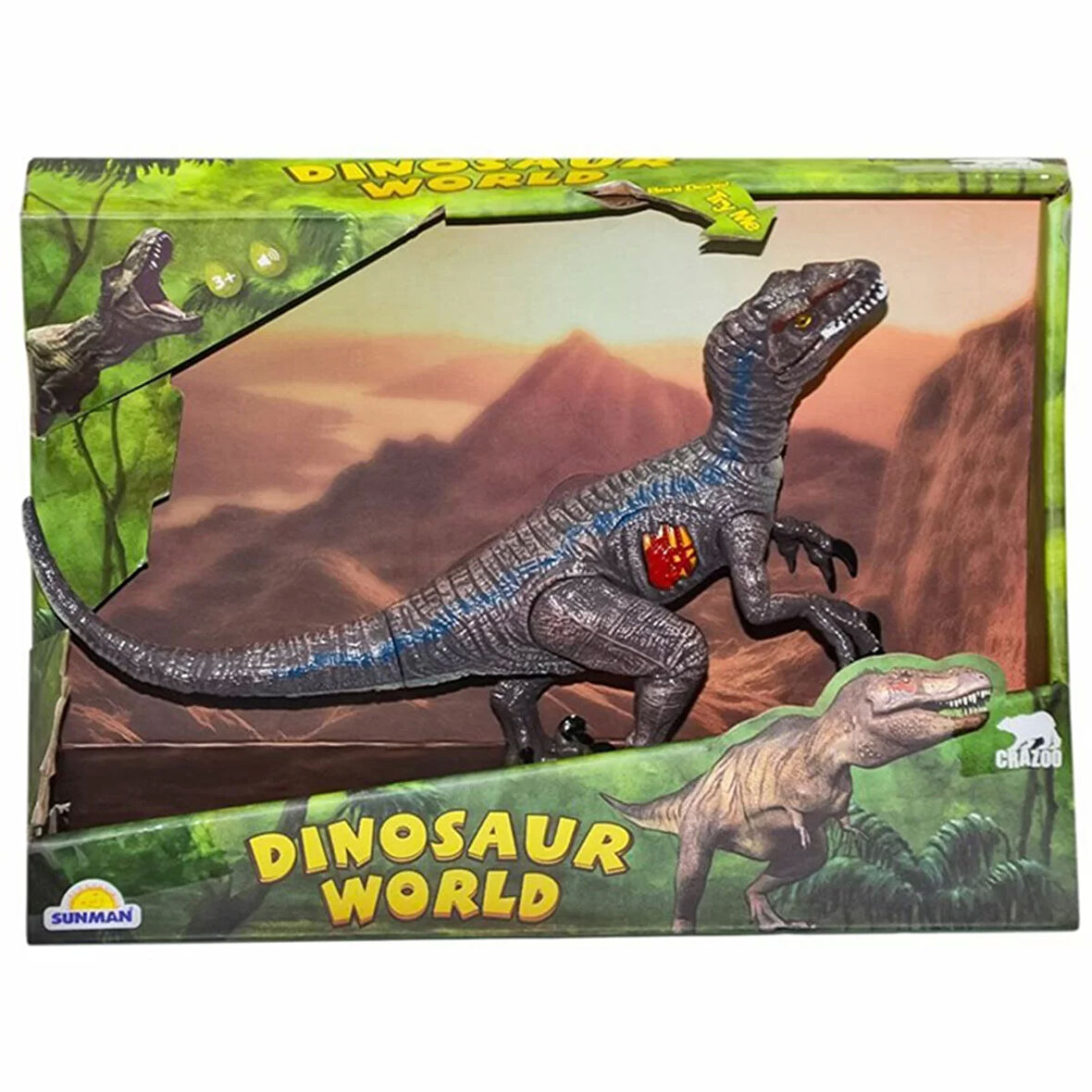 Eğitici Oyuncak Dinosaur World Sesli Dinozor Figürü Kız Erkek Çocuk Eğitici