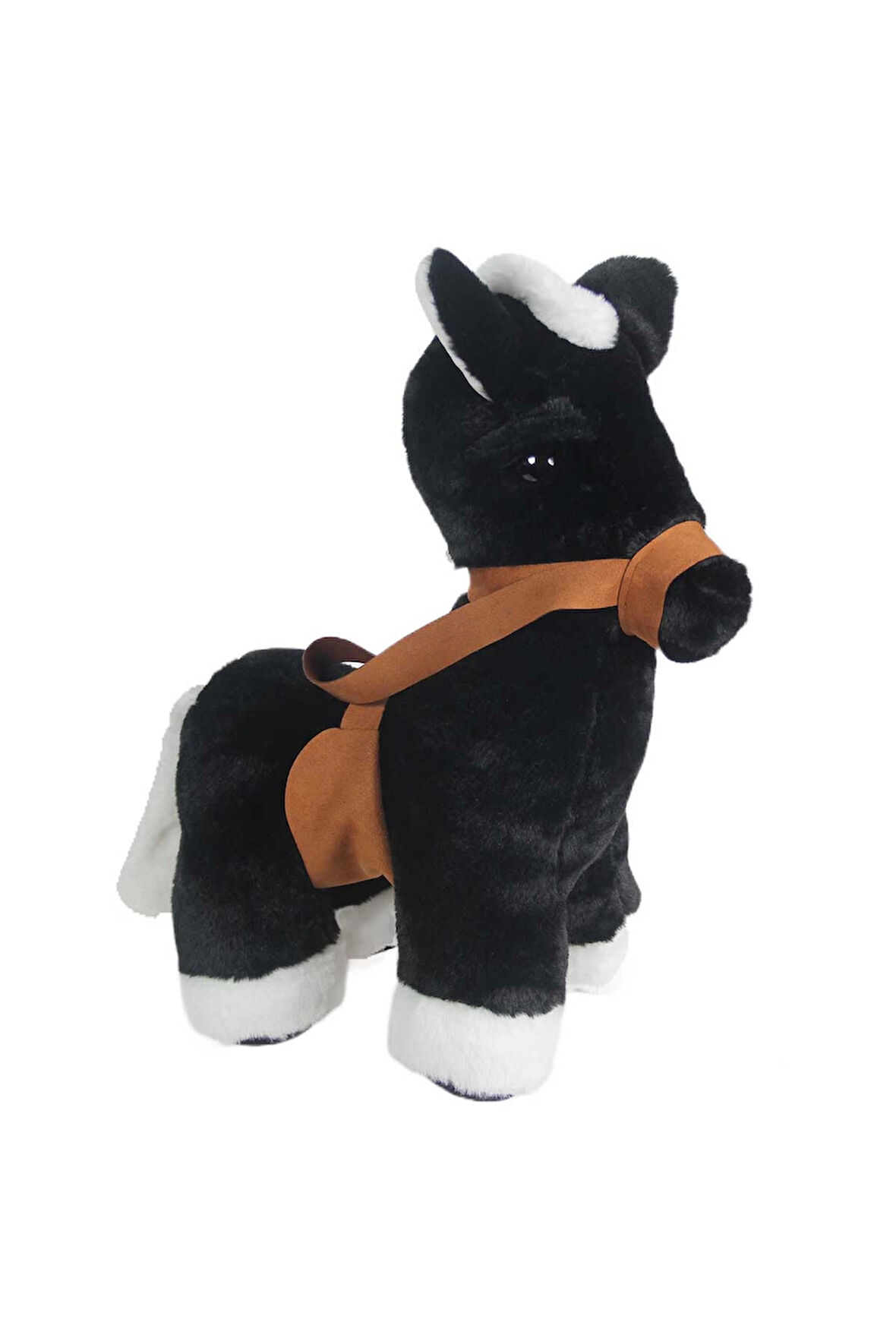 Kız Çocuk Oyuncak Erkek Çocuk Oyuncak Uyku Arkadaşı Peluş Eşek Siyah 45cm Eğitici Oyuncaklar