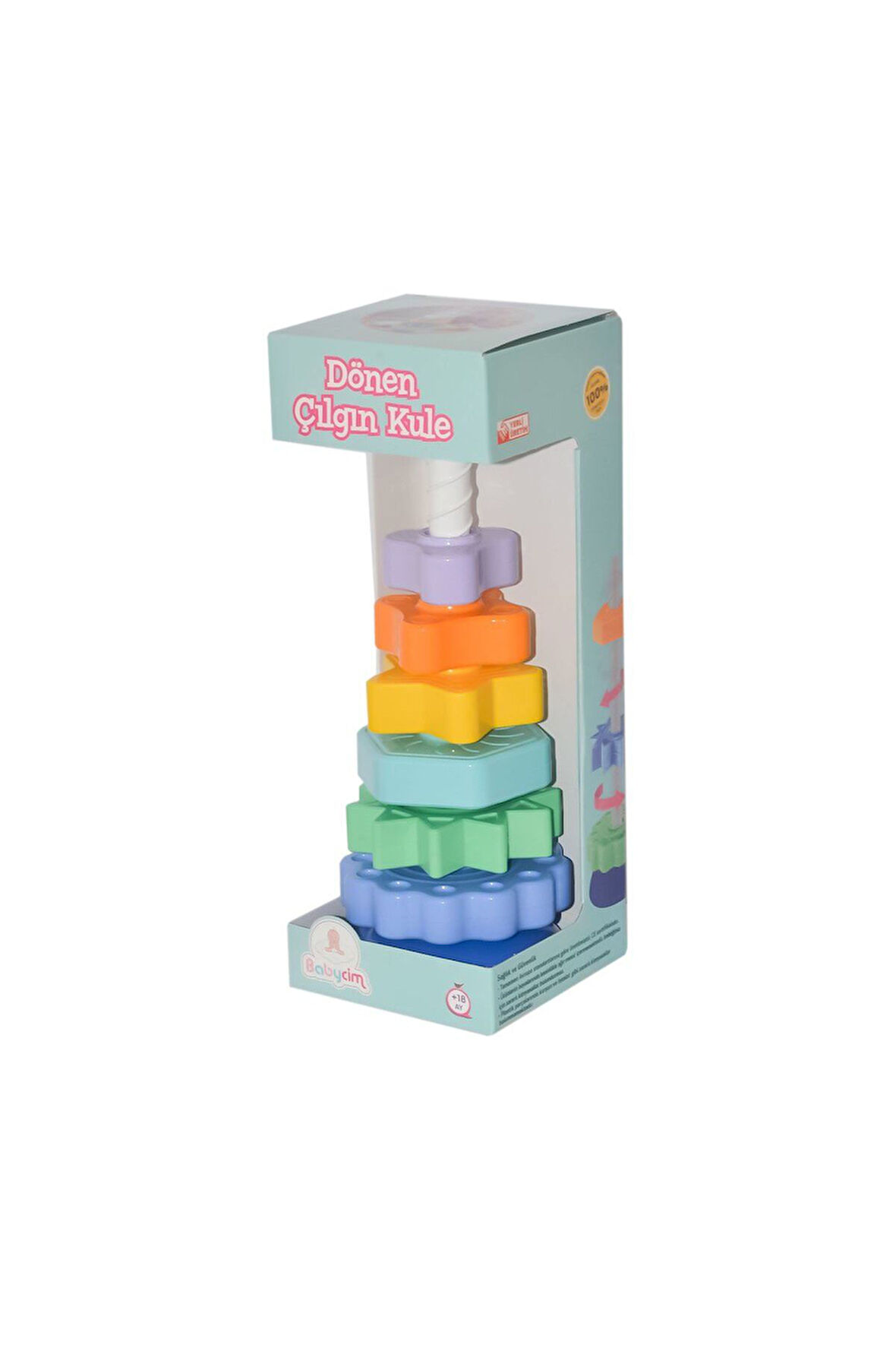 Kız Çocuk Oyuncak Erkek Çocuk Oyuncak URT036-001 Dönen Çılgın Kule Eğitici Oyuncaklar