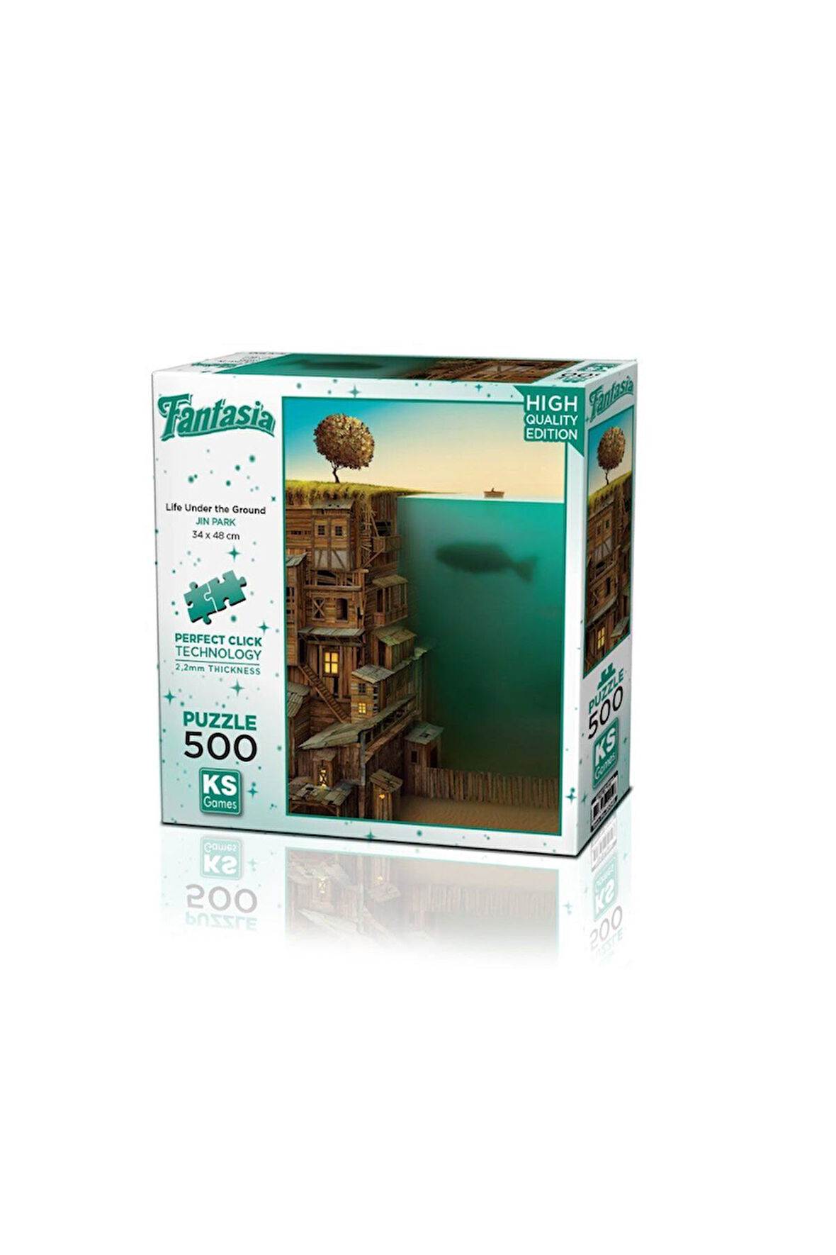 Kız Çocuk Oyuncak Erkek Çocuk Oyuncak 20045 Yer Altında Yaşam 500 Parça Puzzle -KS Puzzle Eğitici Oy