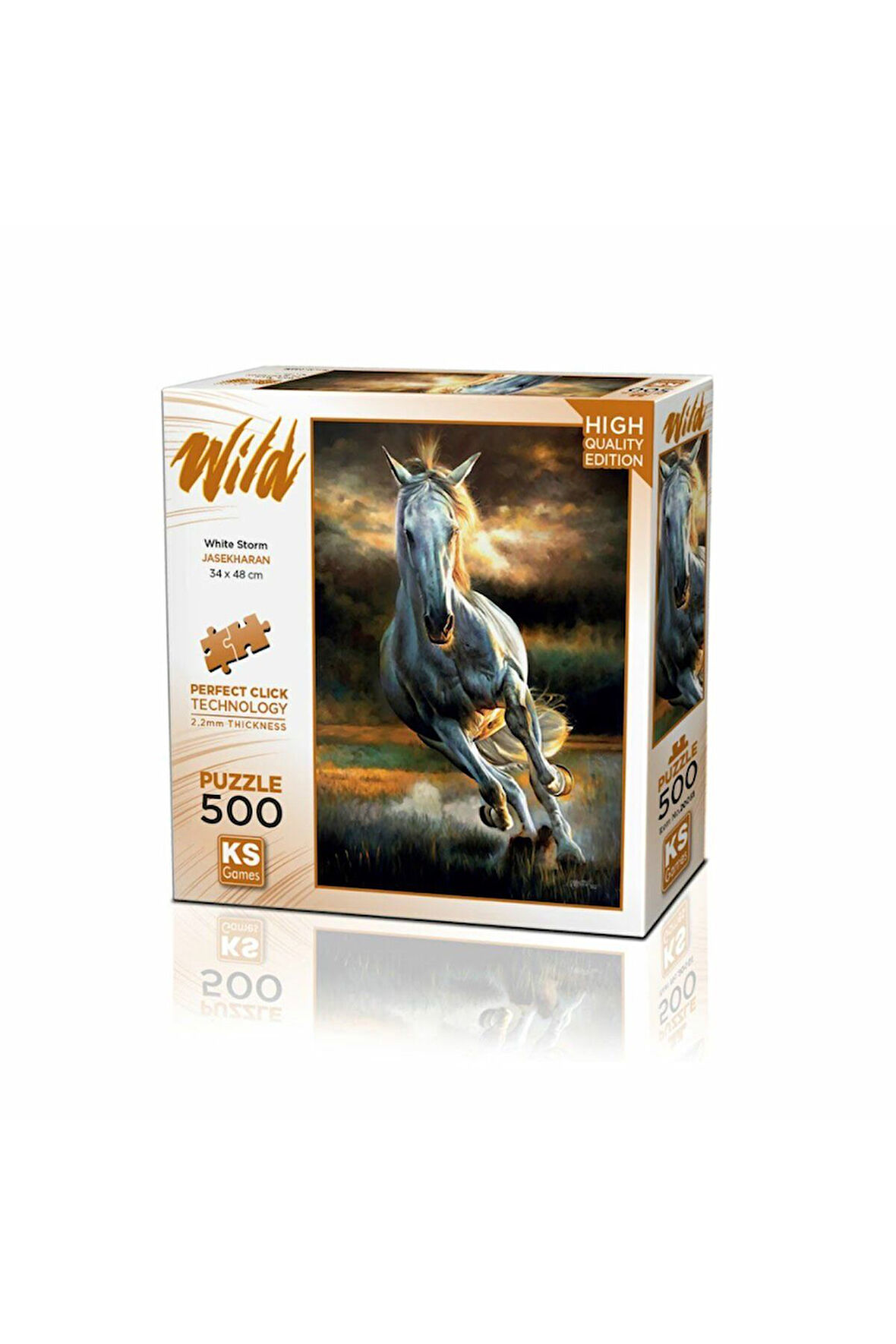 Kız Çocuk Oyuncak Erkek Çocuk Oyuncak 20051 White Storm 500 Parça Puzzle -KS Puzzle Eğitici Oyuncakl