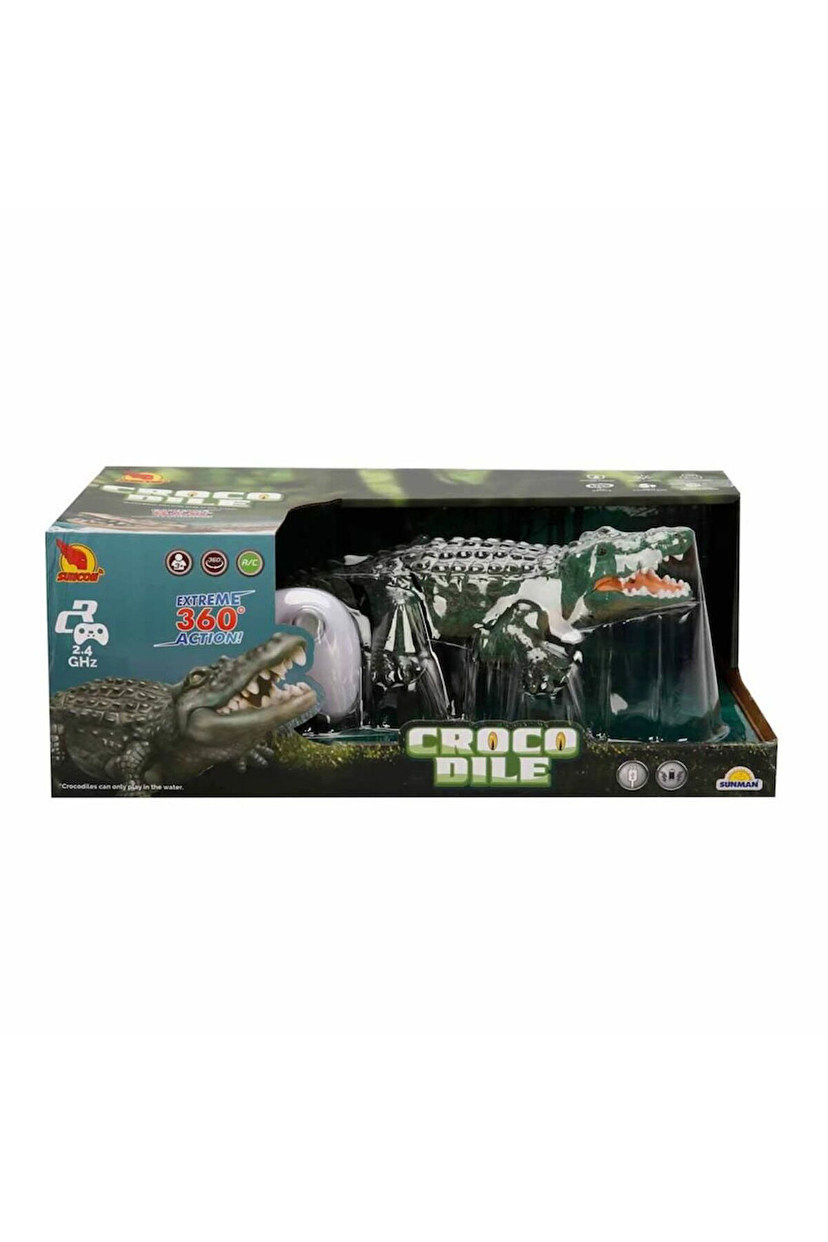Kız Çocuk Oyuncak Erkek Çocuk Oyuncak Suncon Usb Şarjlı Uzaktan Kumandalı Crocodile Eğitici Oyuncakl