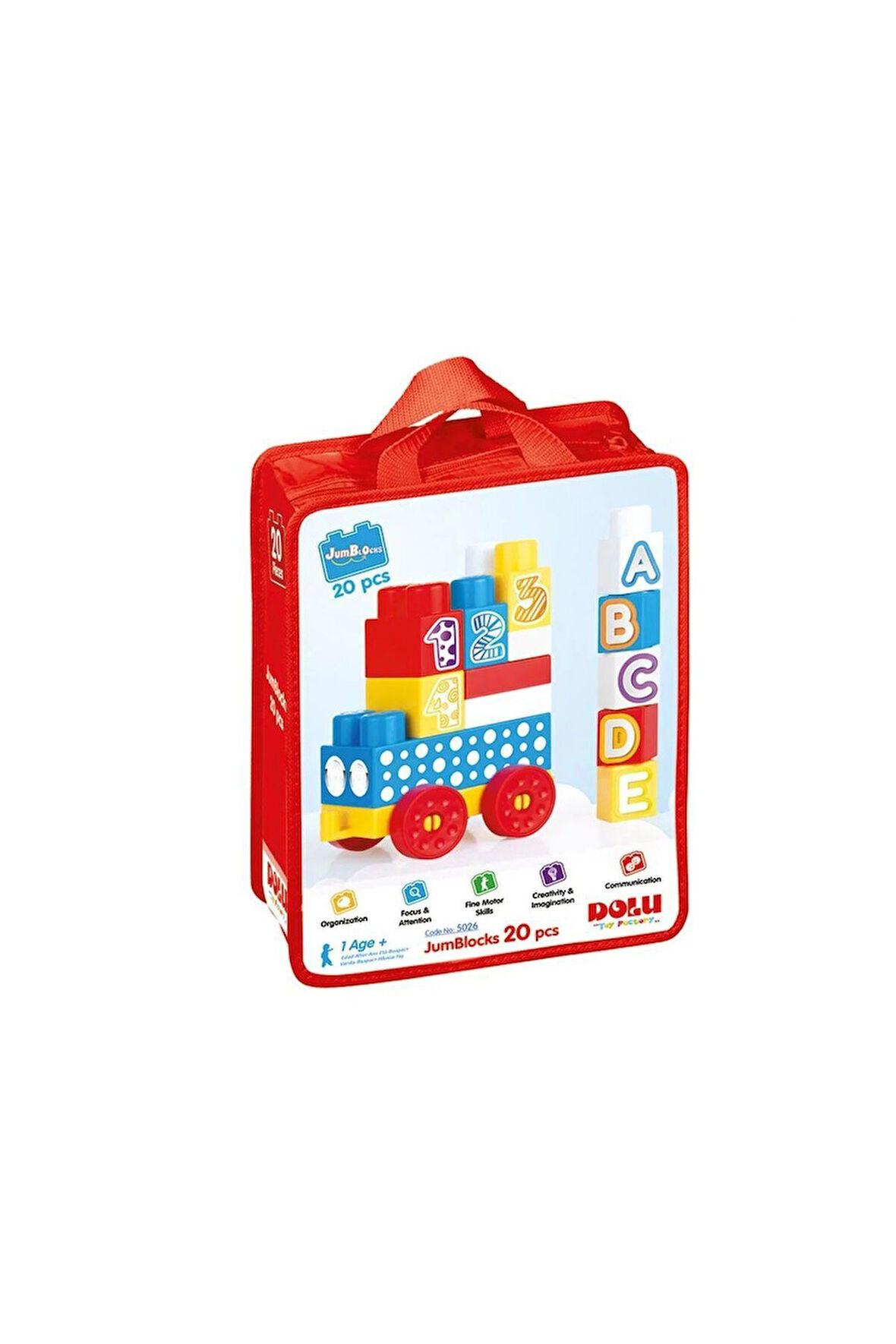Kız Çocuk Oyuncak Erkek Çocuk Oyuncak 5026 Mega Blok 20'li Çantalı Eğitici Oyuncaklar