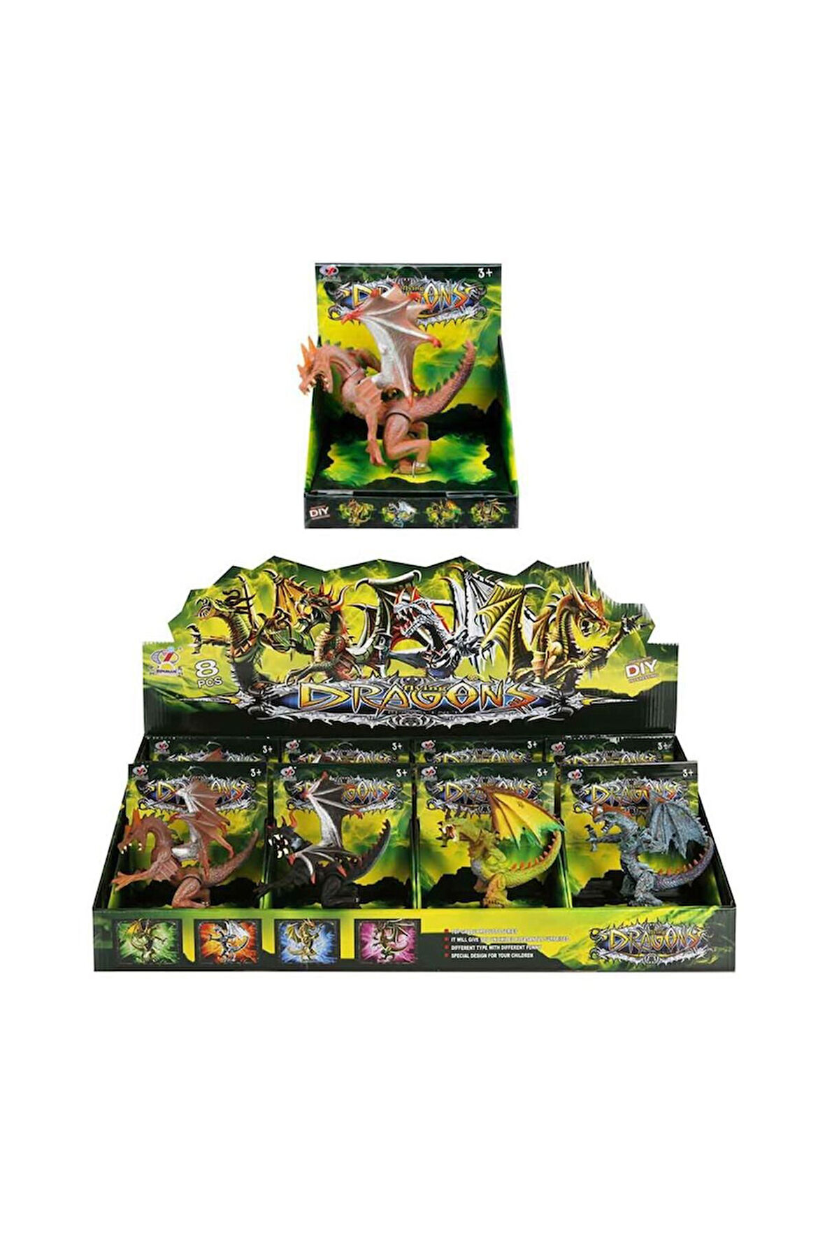 Kız Çocuk Oyuncak Erkek Çocuk Oyuncak Ejderha Figür 11cm -1adet fiyatıdır Eğitici Oyuncaklar