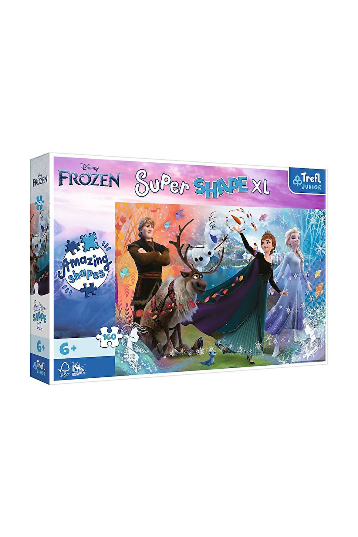 Kız Çocuk Oyuncak Erkek Çocuk Oyuncak PUZZLE-50022 Frozen 160 Parça XL Çocuk Puzzle Eğitici Oyuncakl