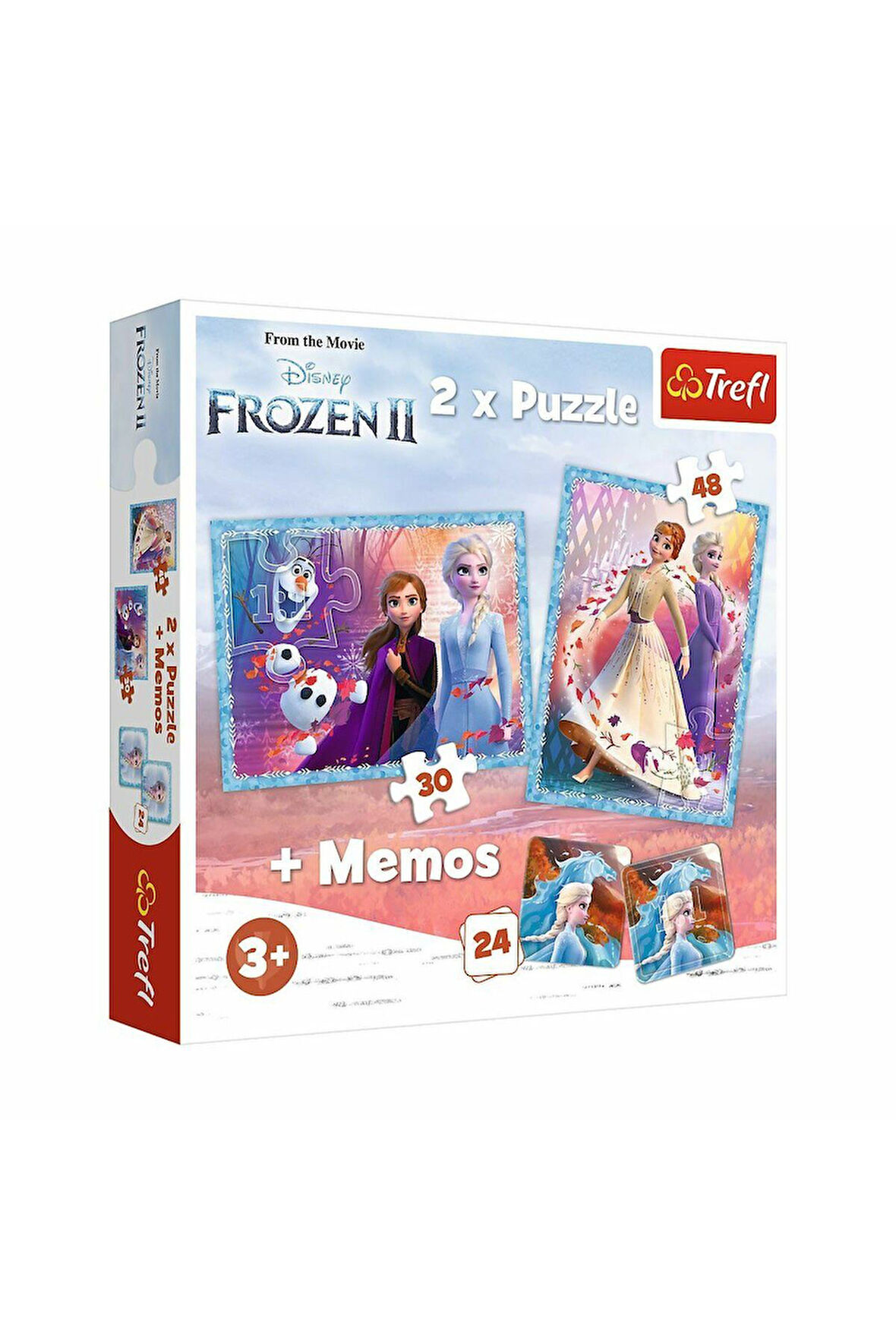 Kız Çocuk Oyuncak Erkek Çocuk Oyuncak PUZZLE-90814 2IN1 Frozen II Çocuk Puzzle Eğitici Oyuncaklar