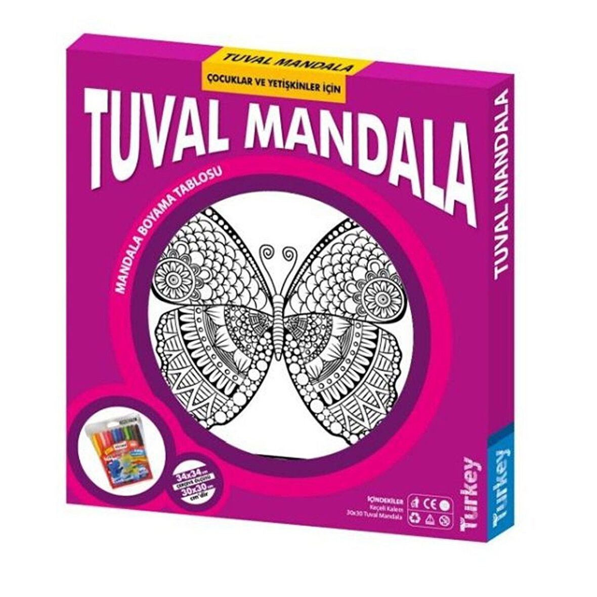 Eğitici Oyuncak 5117 KUMTOYS TUVAL MANDALA Kız Erkek Çocuk Eğitici