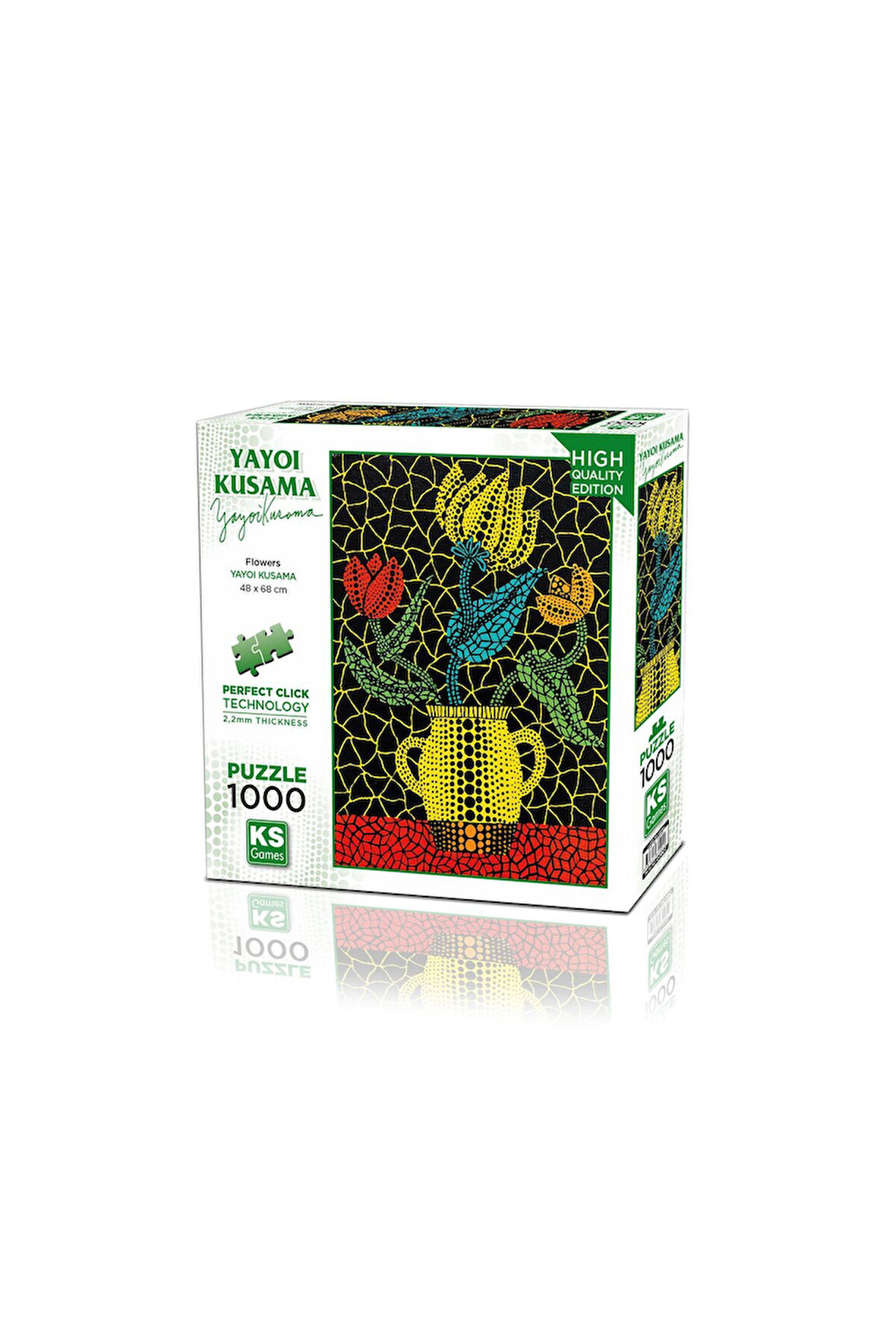 Kız Çocuk Oyuncak Erkek Çocuk Oyuncak KS Puzzle 1000 Parça Yayoi Kusama Flowers Eğitici Oyuncaklar