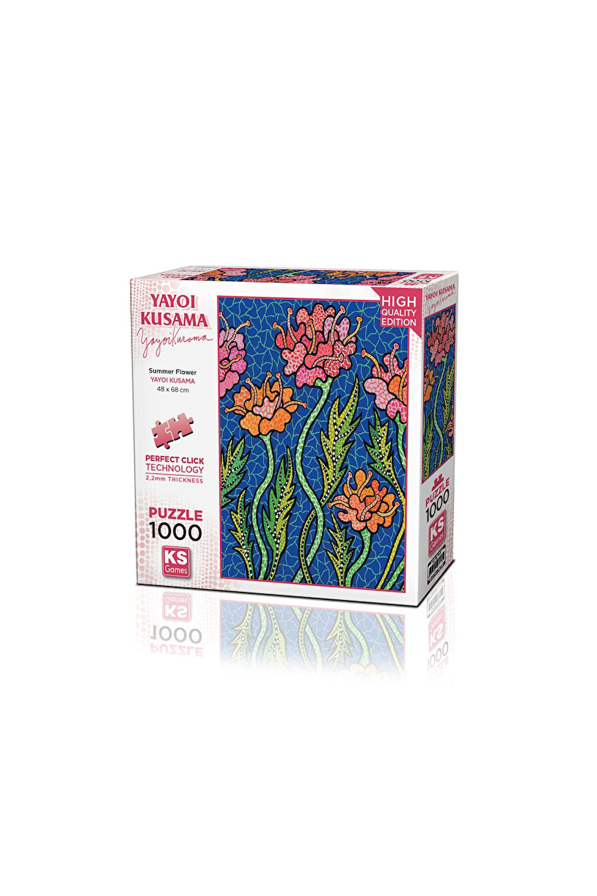 Kız Çocuk Oyuncak Erkek Çocuk Oyuncak KS Puzzle 1000 Parça Yayoi Kusama Summer Flowers Eğitici Oyunc