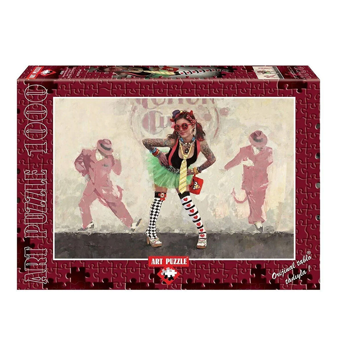 Eğitici Oyuncak 4355 ART puzzle 1000 parça/ŞEYTAN MI MELEK Mİ Kız Erkek Çocuk Eğitici Eğitici Oy