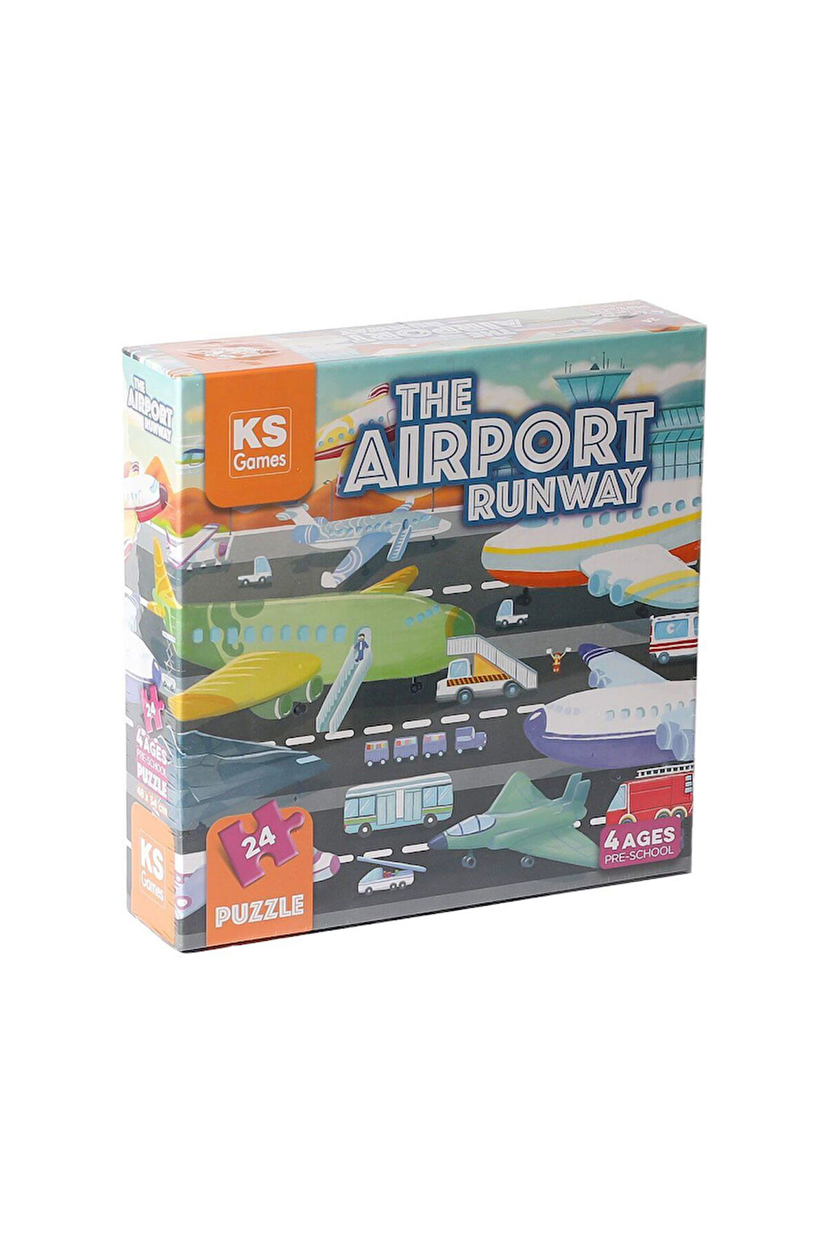 Kız Çocuk Oyuncak Erkek Çocuk Oyuncak PRS 32707 The Airport runway Pre School Puzzle -KSPuzzle Eğiti