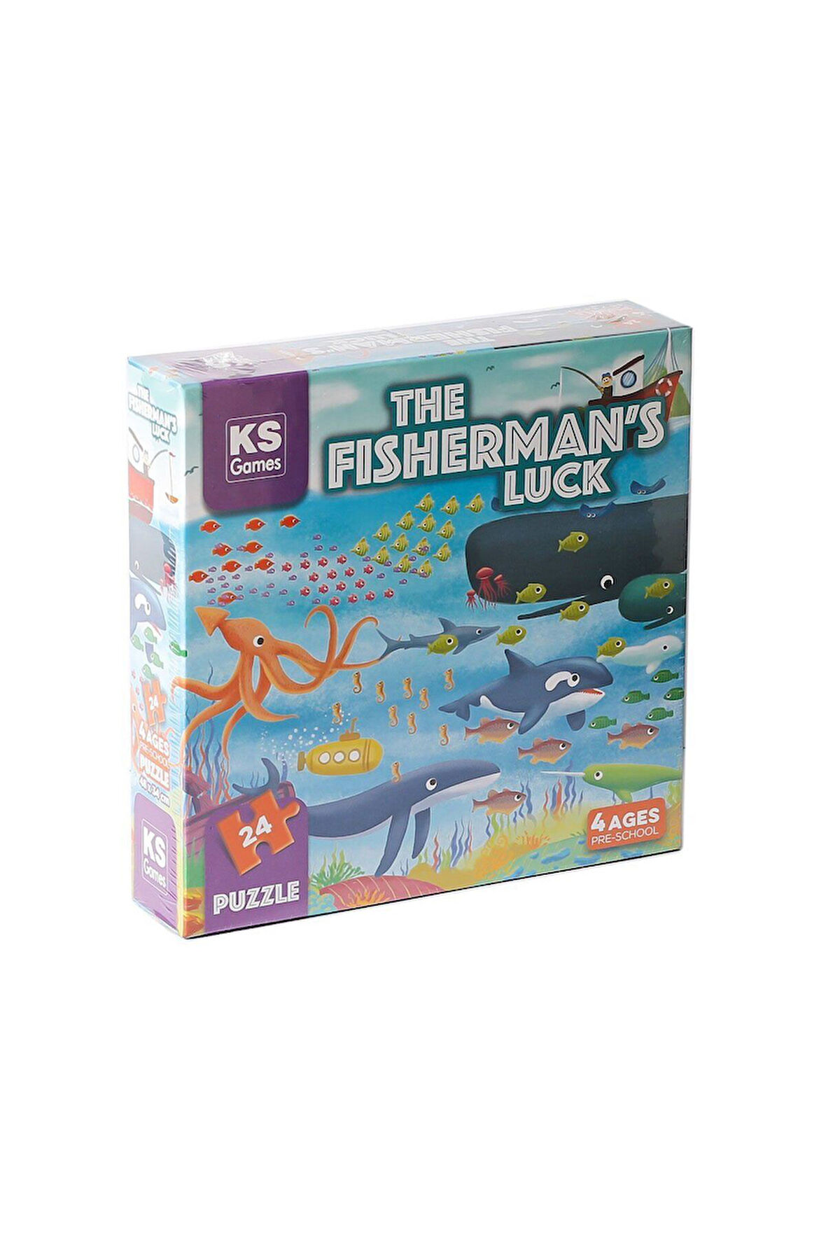 Kız Çocuk Oyuncak Erkek Çocuk Oyuncak PRS 32708 The Fisherman Sluck Pre School Puzzle -KS Puzzle Eği