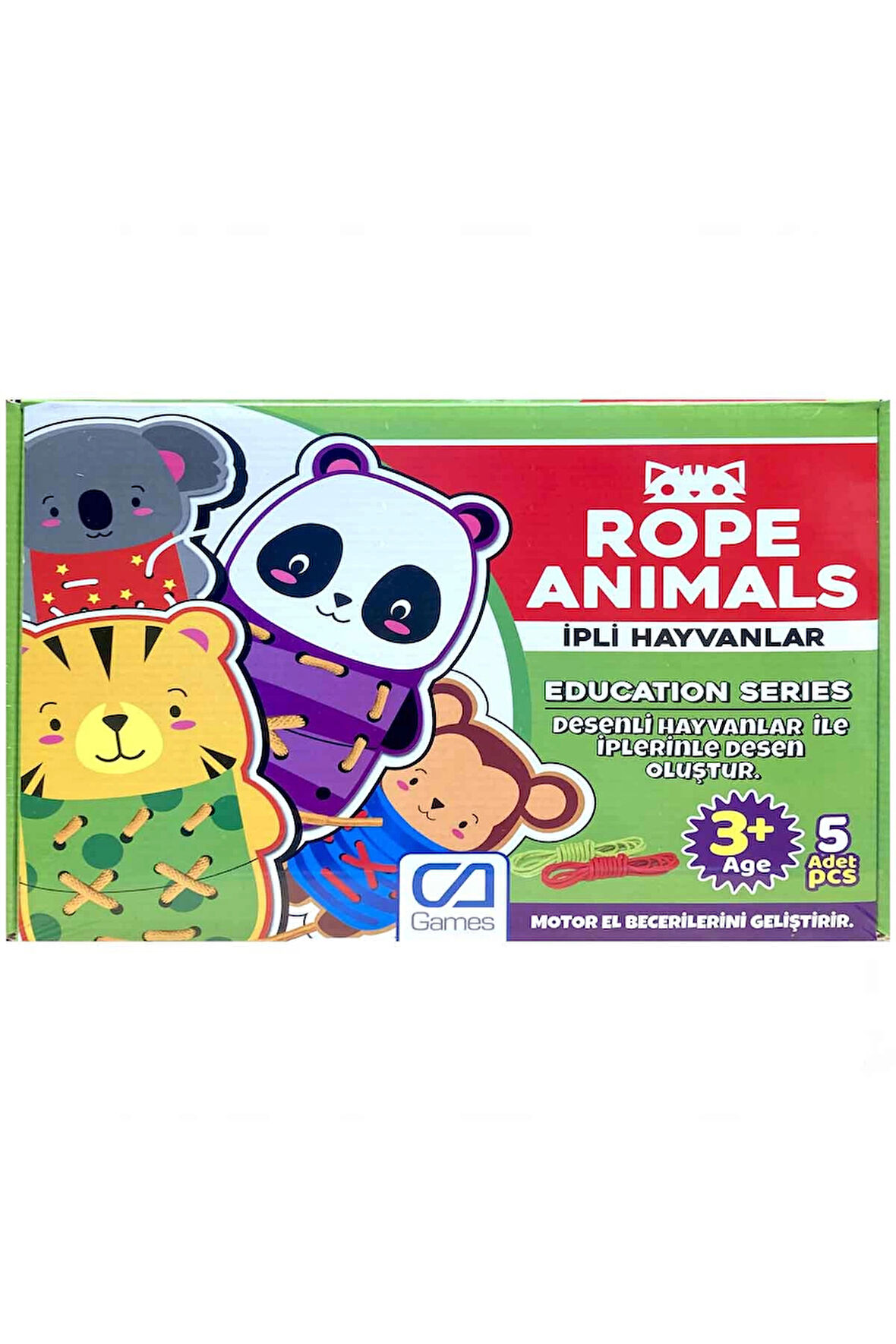 Kız Çocuk Oyuncak Erkek Çocuk Oyuncak Rope Animals İpli Hayvanlar Kutu Oyunu Eğitici Oyuncaklar