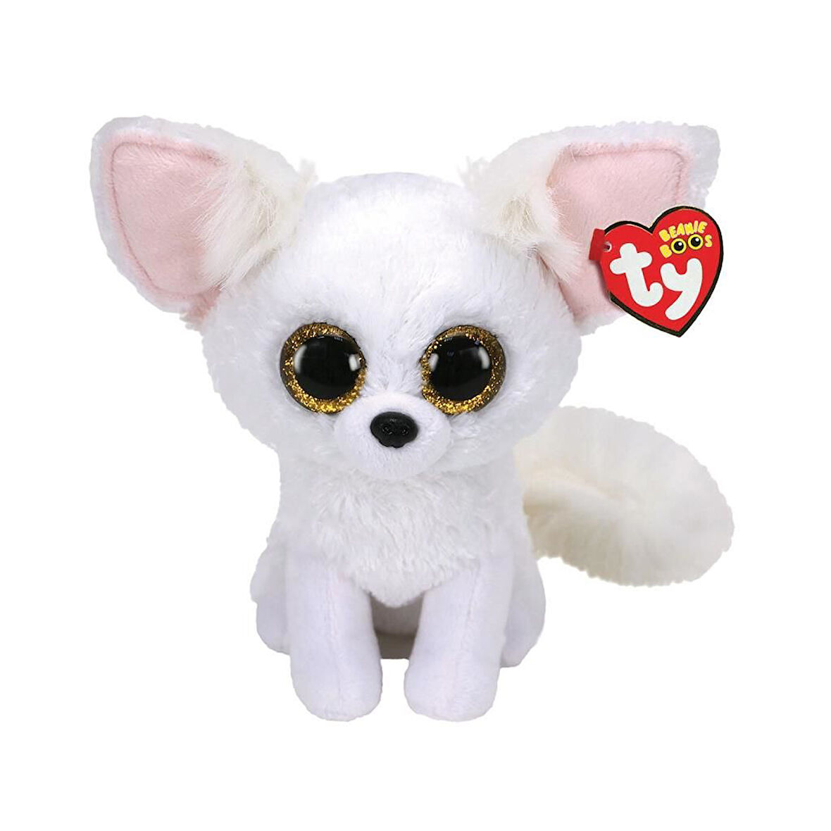 Eğlenceli Oyuncak TY Beanie Boos Peluş Kar Tilkisi-Fennec 15cm Kız Erkek Çocuk Eğitici Eğitici Oyu