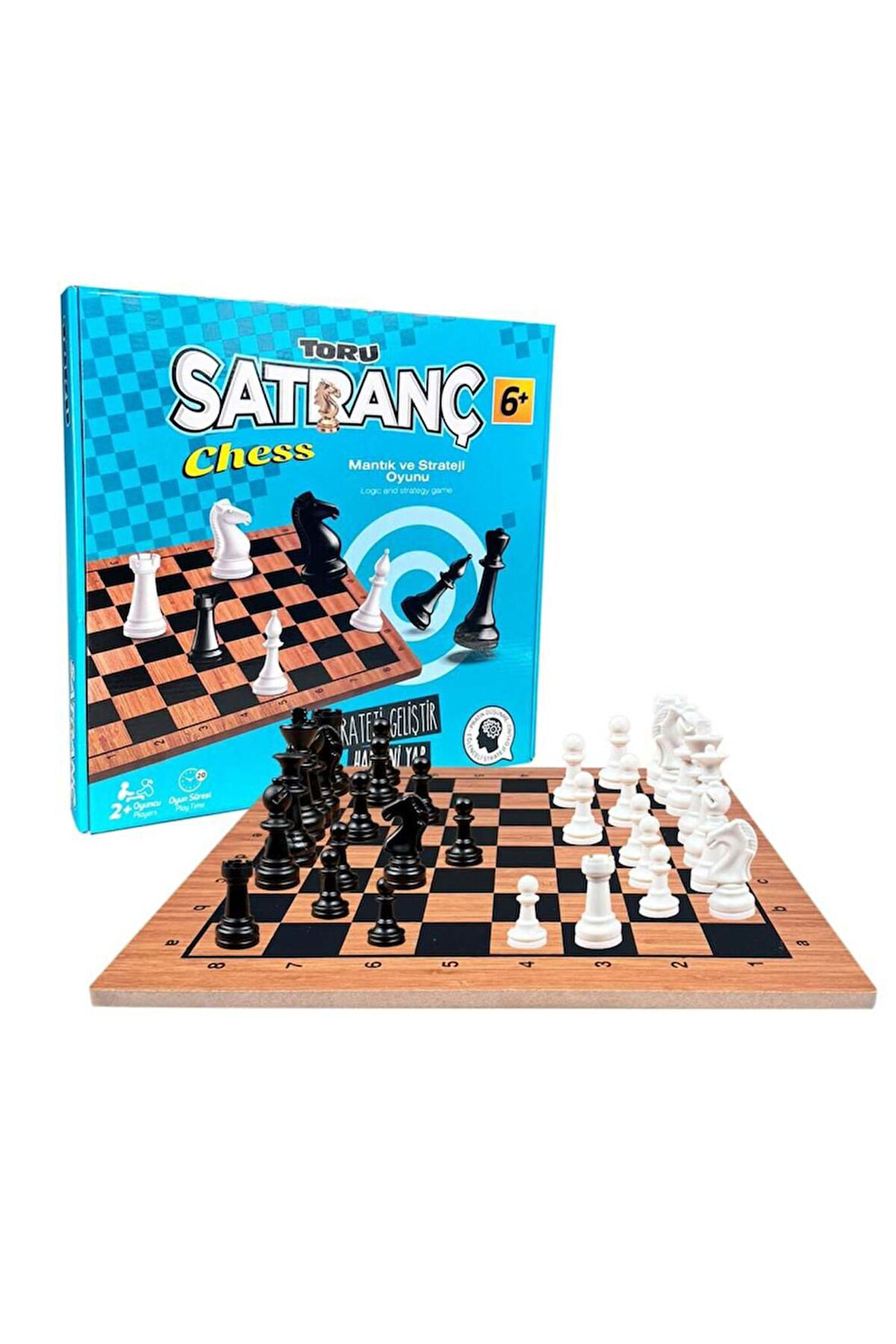 Kız Çocuk Oyuncak Erkek Çocuk Oyuncak TR5011 Toru Ahşap Satranç Seti Eğitici Oyuncaklar