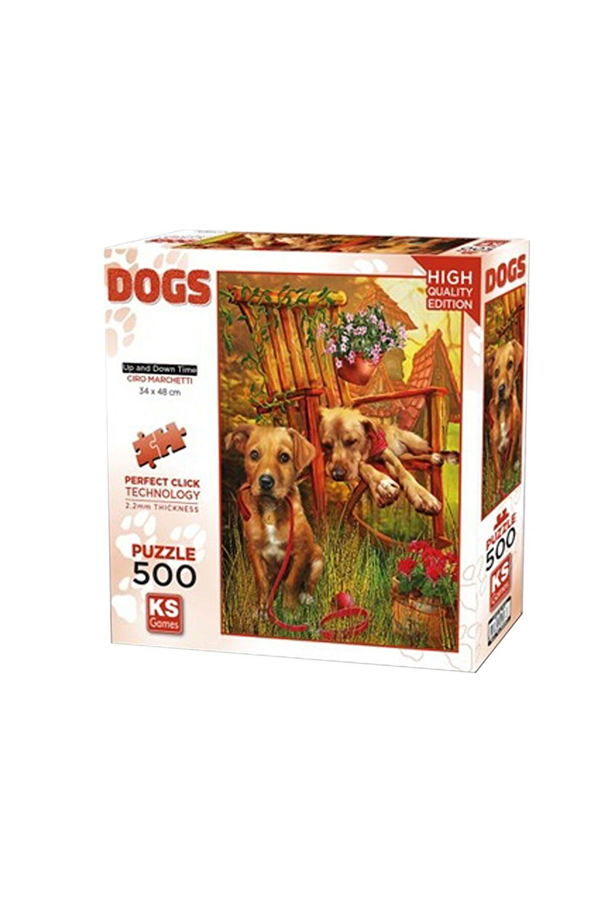 Kız Çocuk Oyuncak Erkek Çocuk Oyuncak 20067 Up And Down Time 500 Parça Puzzle Eğitici Oyuncaklar