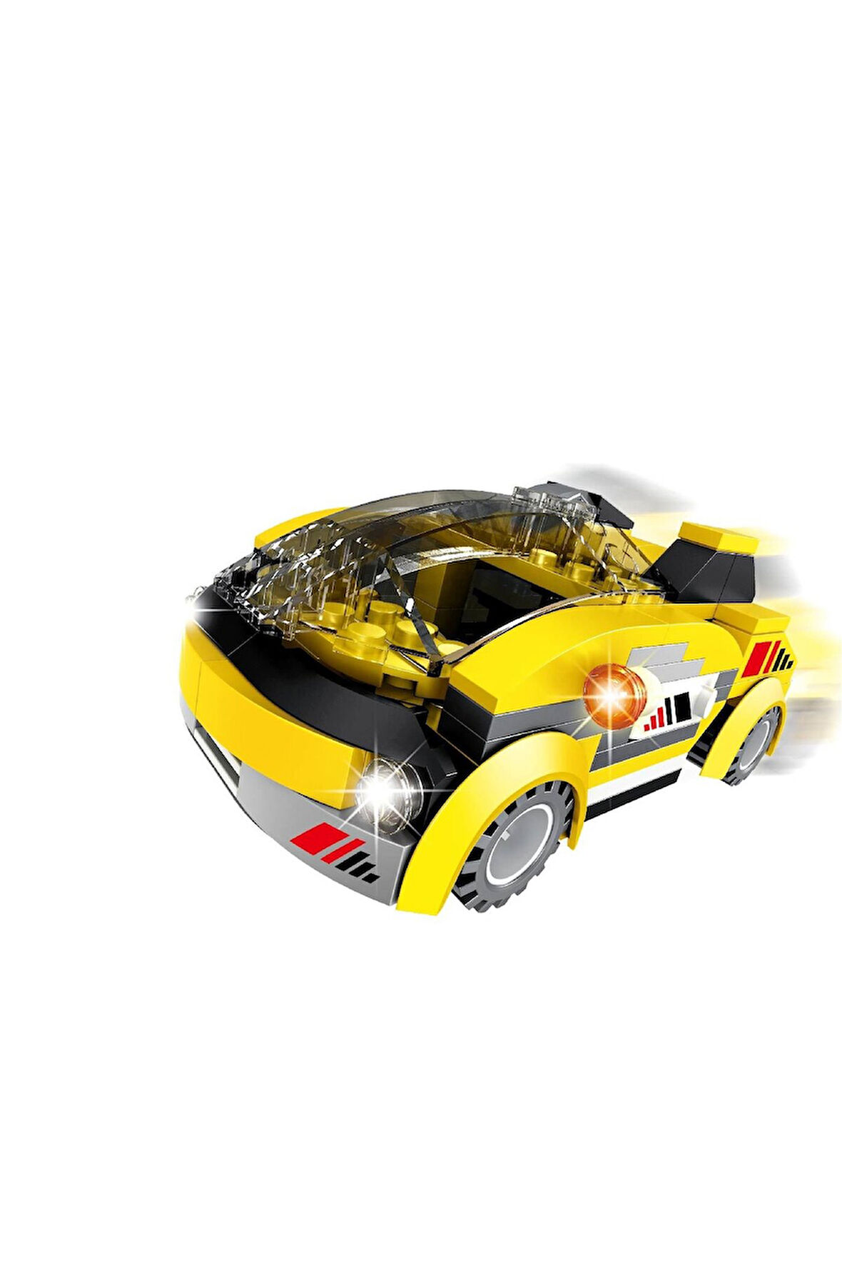 Kız Çocuk Oyuncak Erkek Çocuk Oyuncak Ausini City Sarı Spor Araba 134 Parça Eğitici Oyuncaklar