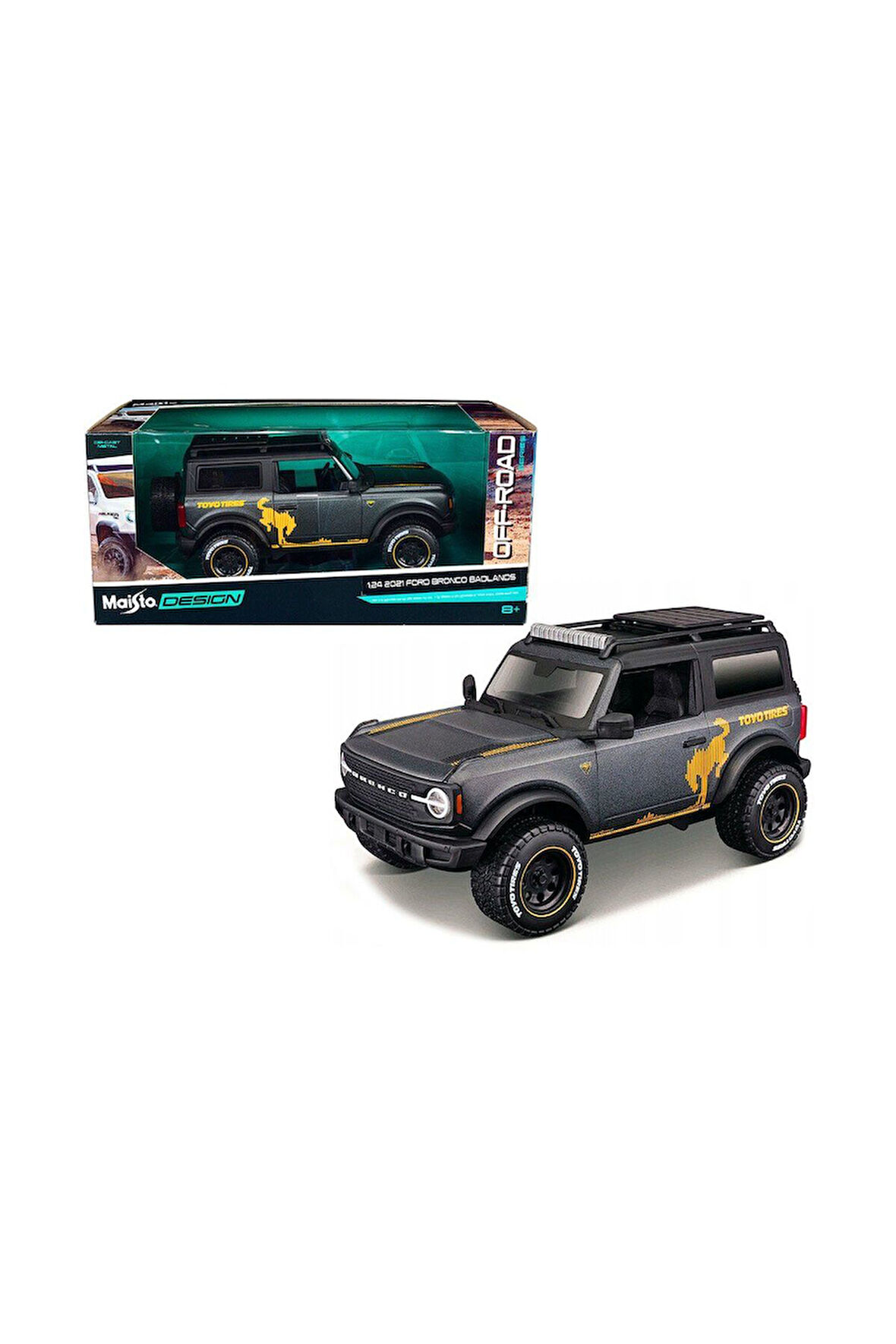 Kız Çocuk Oyuncak Erkek Çocuk Oyuncak MAY 32541 2021 Ford Bronco Badlans 1:24 Eğitici Oyuncaklar