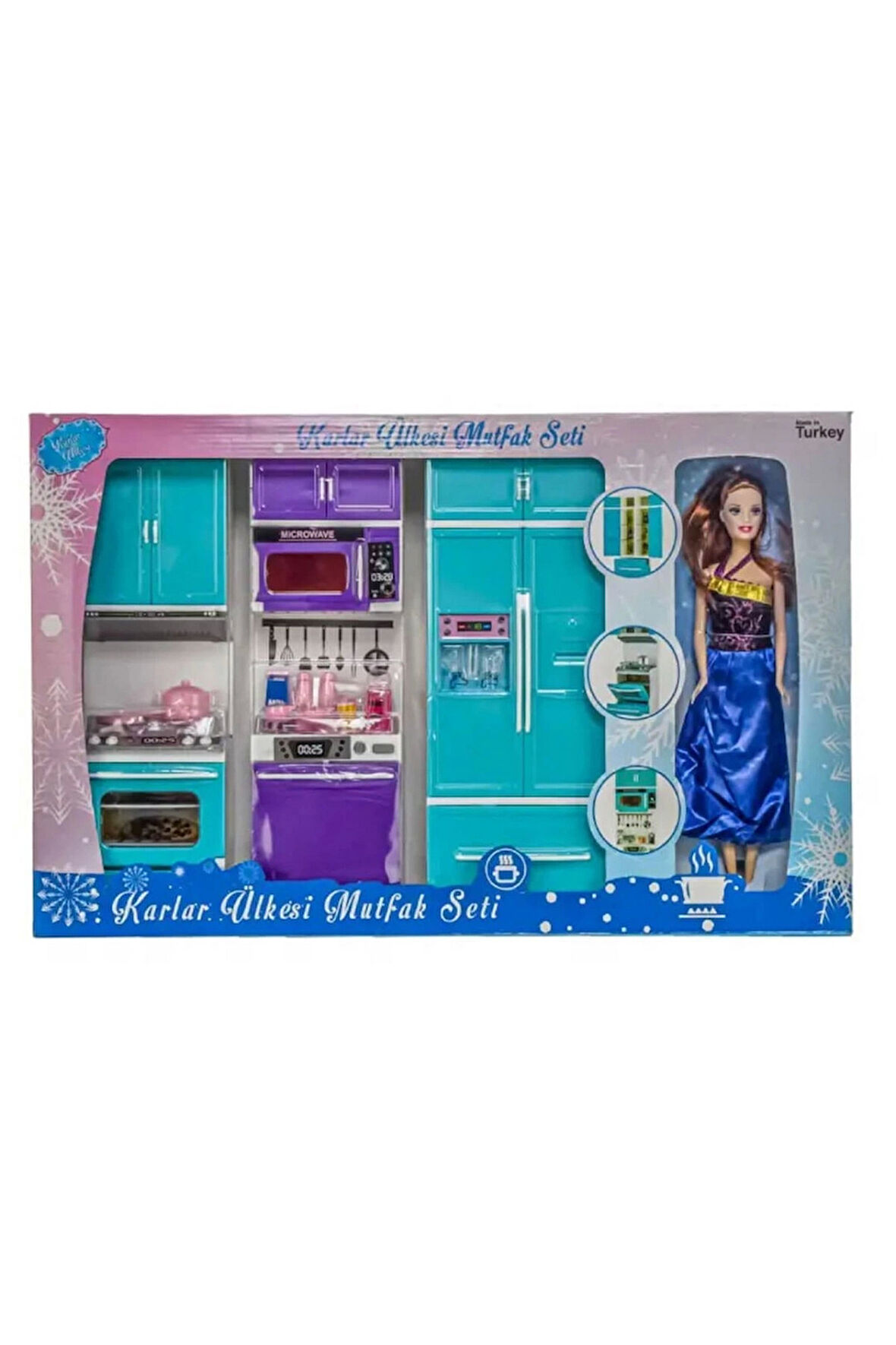 Kız Çocuk Oyuncak Erkek Çocuk Oyuncak Oydaş Karlar Ülkesi 2'li Dolap Lavabo 2334 Eğitici Oyuncaklar