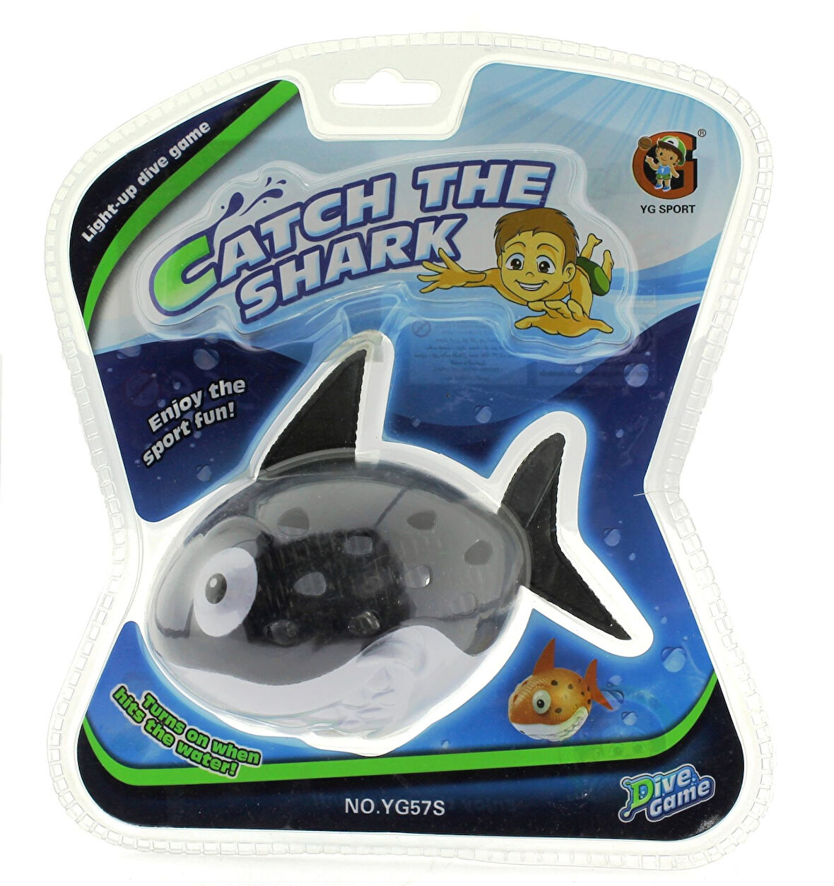 Öğretici Oyuncak Işıklı Su Oyuncağı Siyah Dalgıç Balık Kız Erkek Çocuk Eğitici