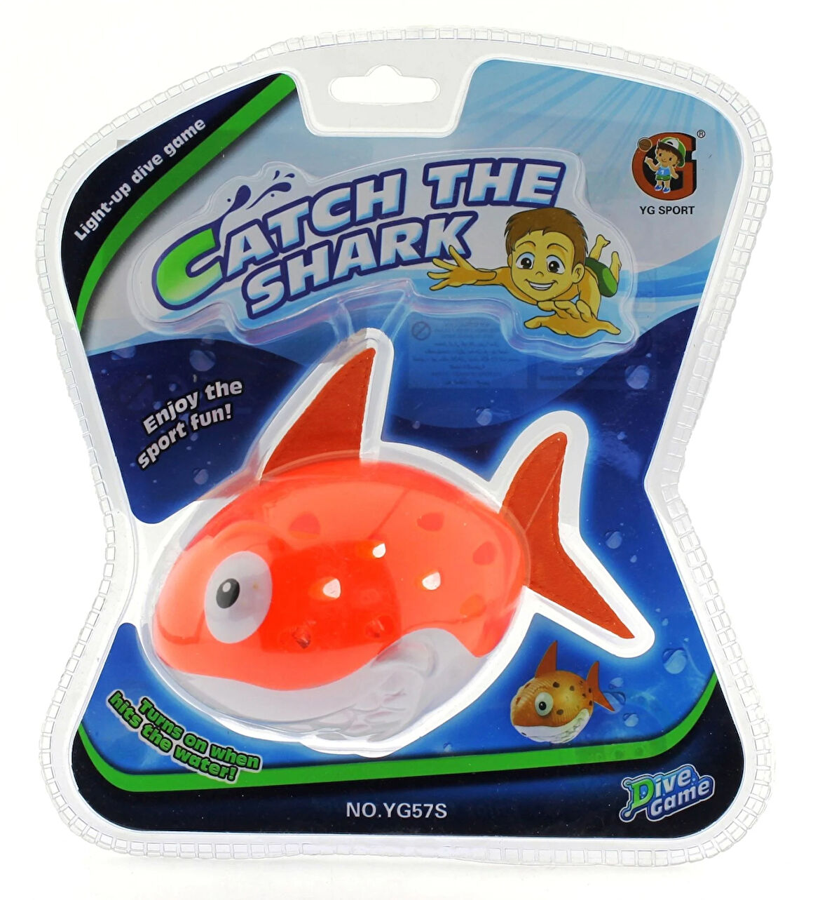 Eğlenceli Oyuncak Işıklı Su Oyuncağı Turuncu Dalgıç Balık Kız Erkek Çocuk Eğiticil