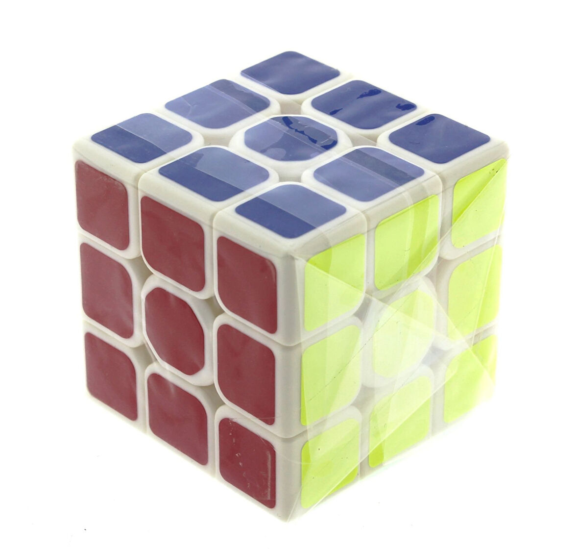 Kız Erkek Çocuk Oyuncak Beyaz Zemin Üzeri Renkli Zeka Küpü 3X3X3-5,5cm  Kız Erkek Çocuk Eğitici Eğitici