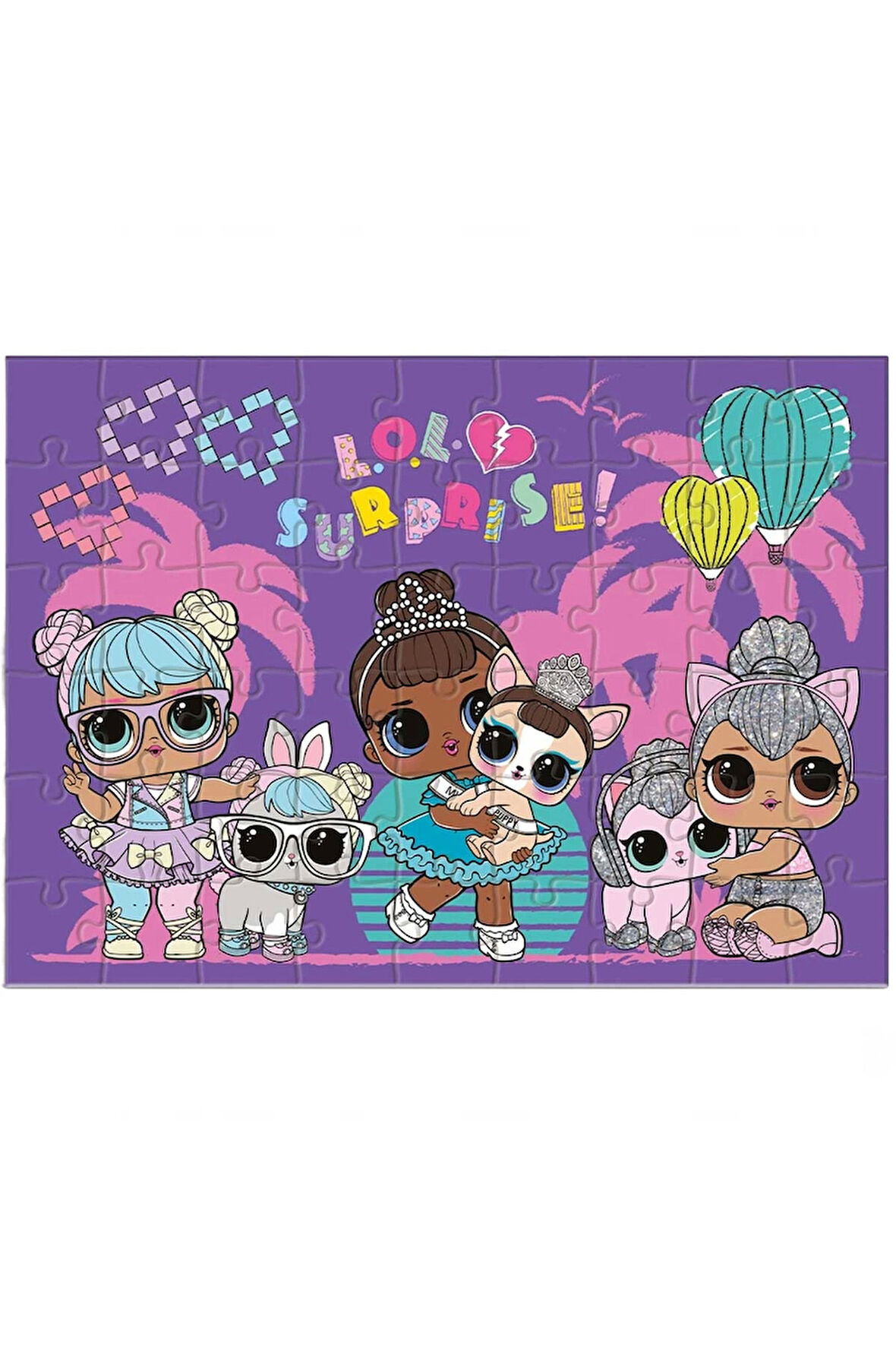 Kız Çocuk Oyuncak Erkek Çocuk Oyuncak LOL Surprise 50 Parça Puzzle Eğitici Oyuncaklar