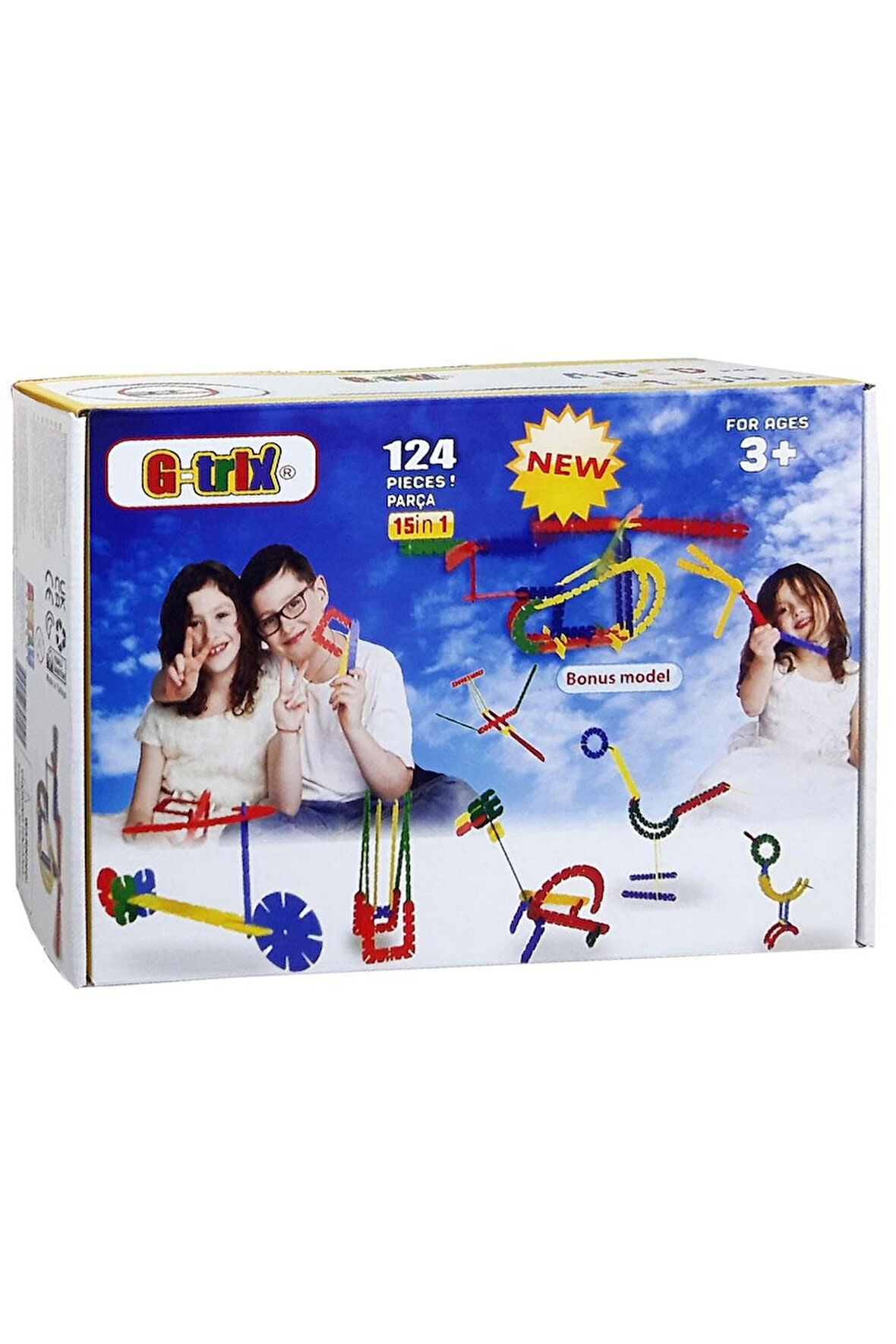 Kız Çocuk Oyuncak Erkek Çocuk Oyuncak G-Trix 124 Parça Eğitici Oyuncaklar