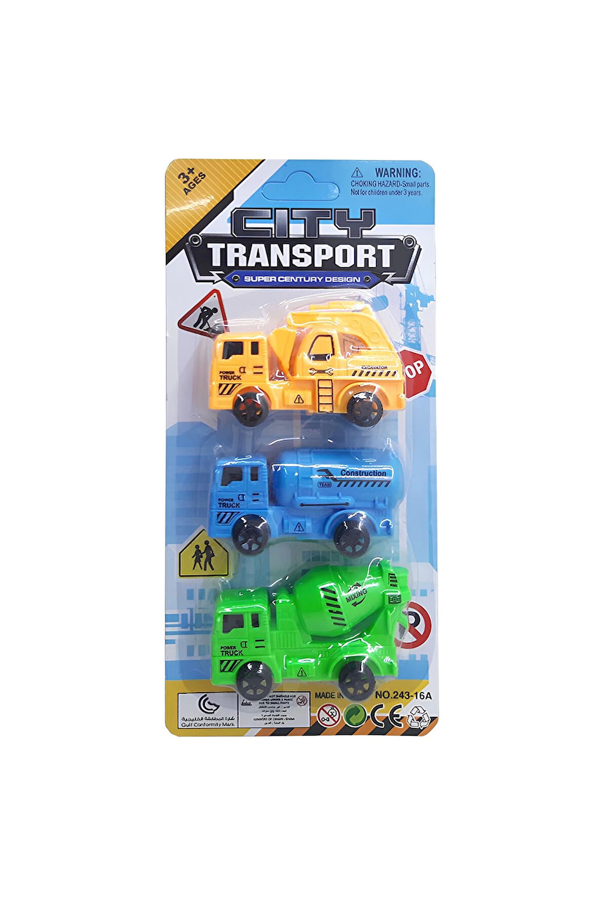 Kız Çocuk Oyuncak Erkek Çocuk Oyuncak 3'lü Çek Bırak İş Makinaları Eğitici Oyuncaklar