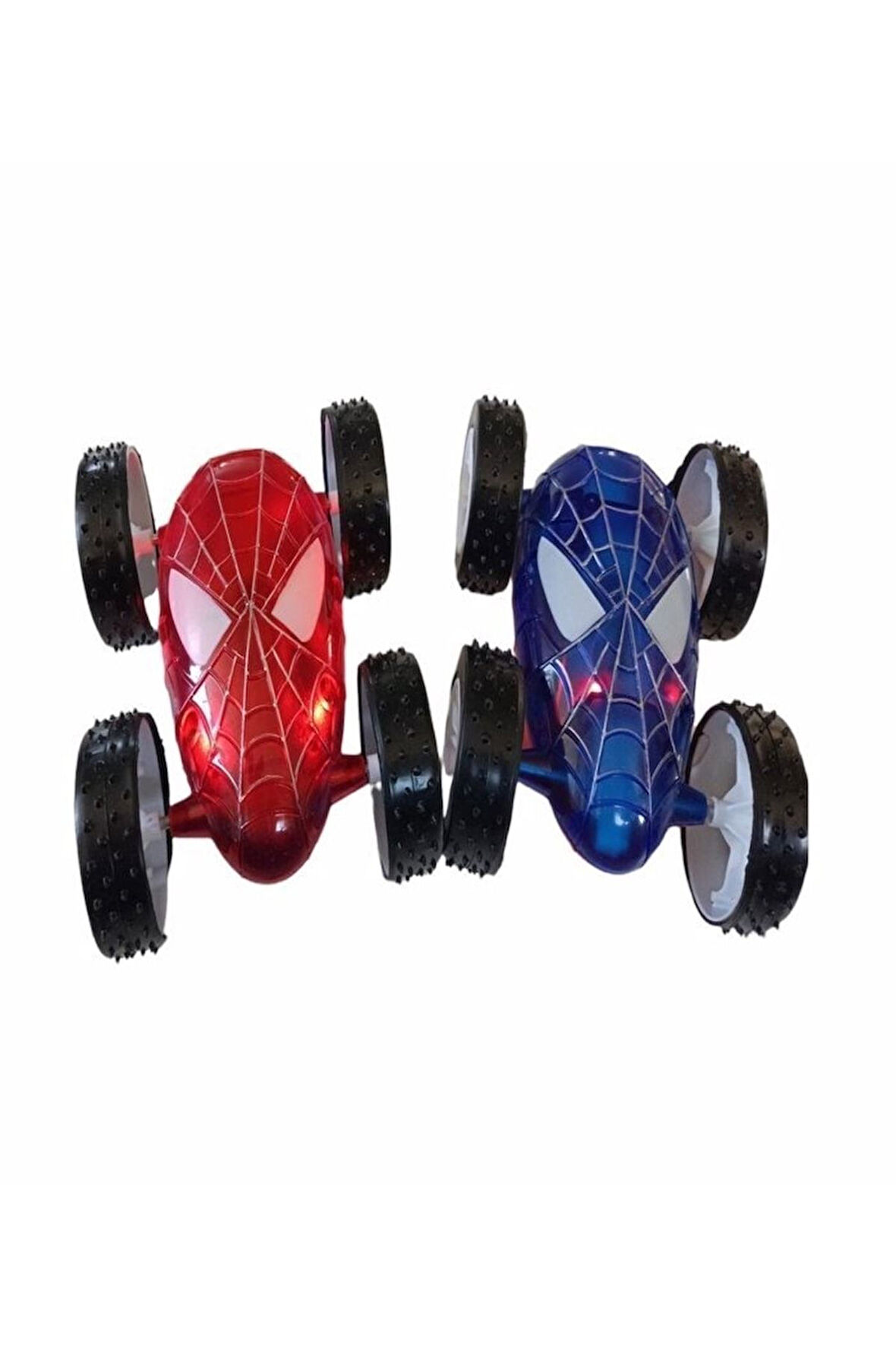 Eğitici Öğretici Çocuk Oyuncaklar Çift Taraflı Işıklı Takla Atan Sürtmeli Akrobat Araba