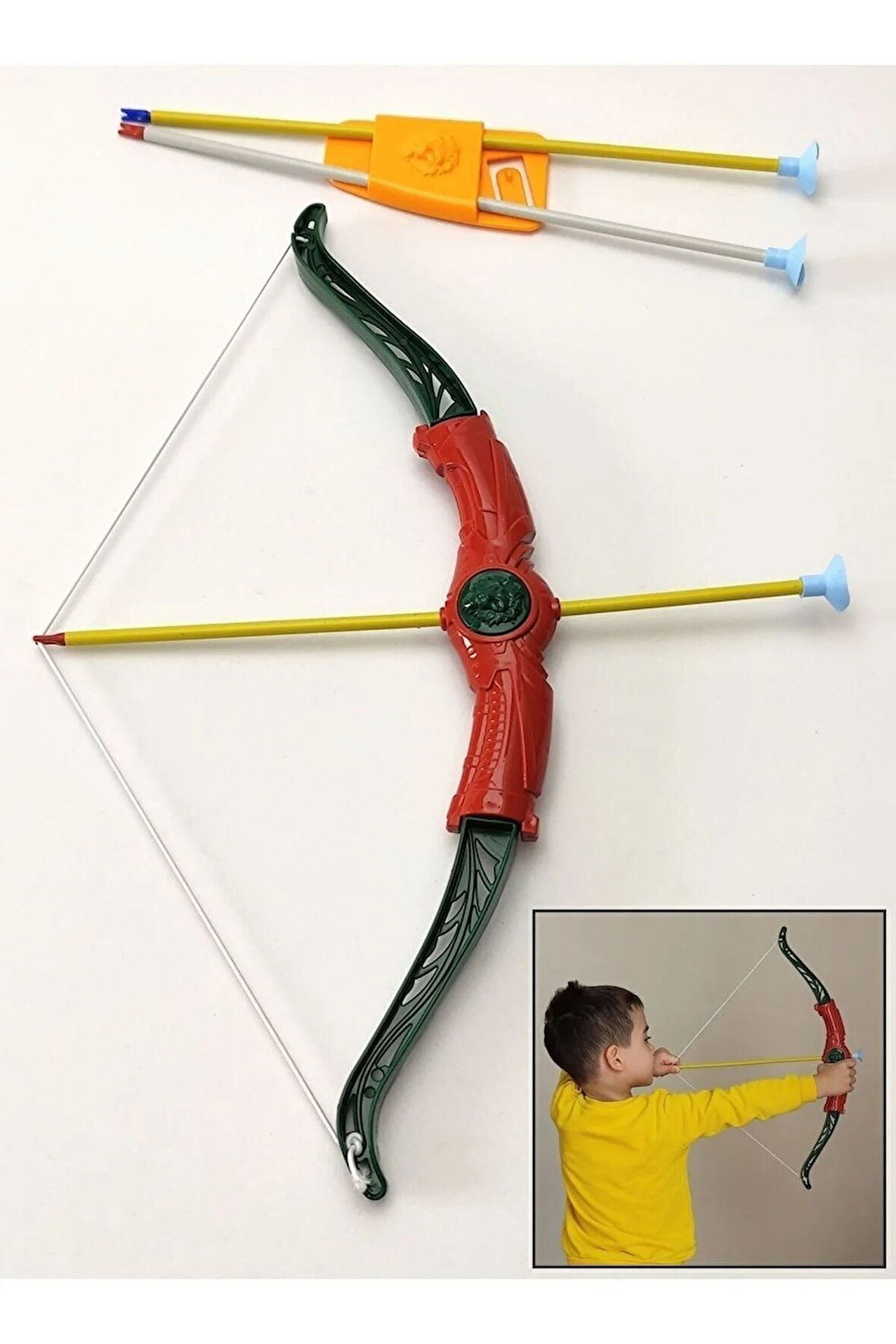 Eğitici Öğretici Çocuk Oyuncaklar Ok-yay Seti Büyük Boy 50Cm 4-11 Yaş