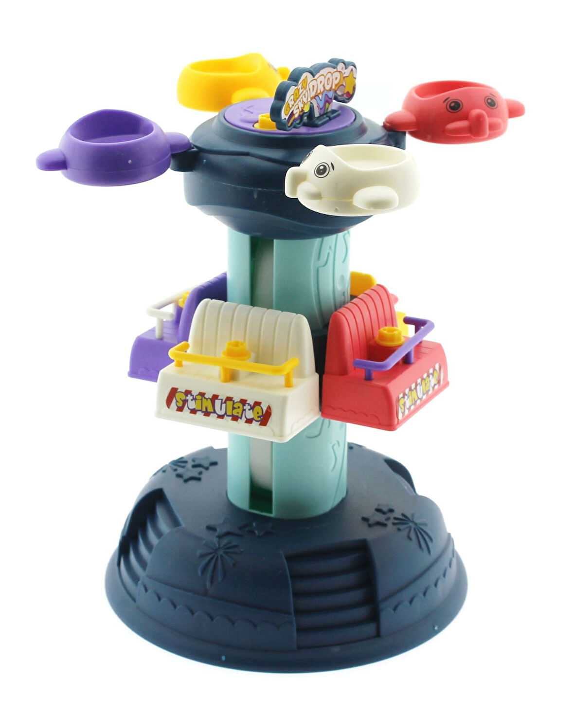 Eğlenceli Oyuncak Sök Tak Kule Lacivert Lunapark Eğlencesi Kız Erkek Çocuk Eğitici