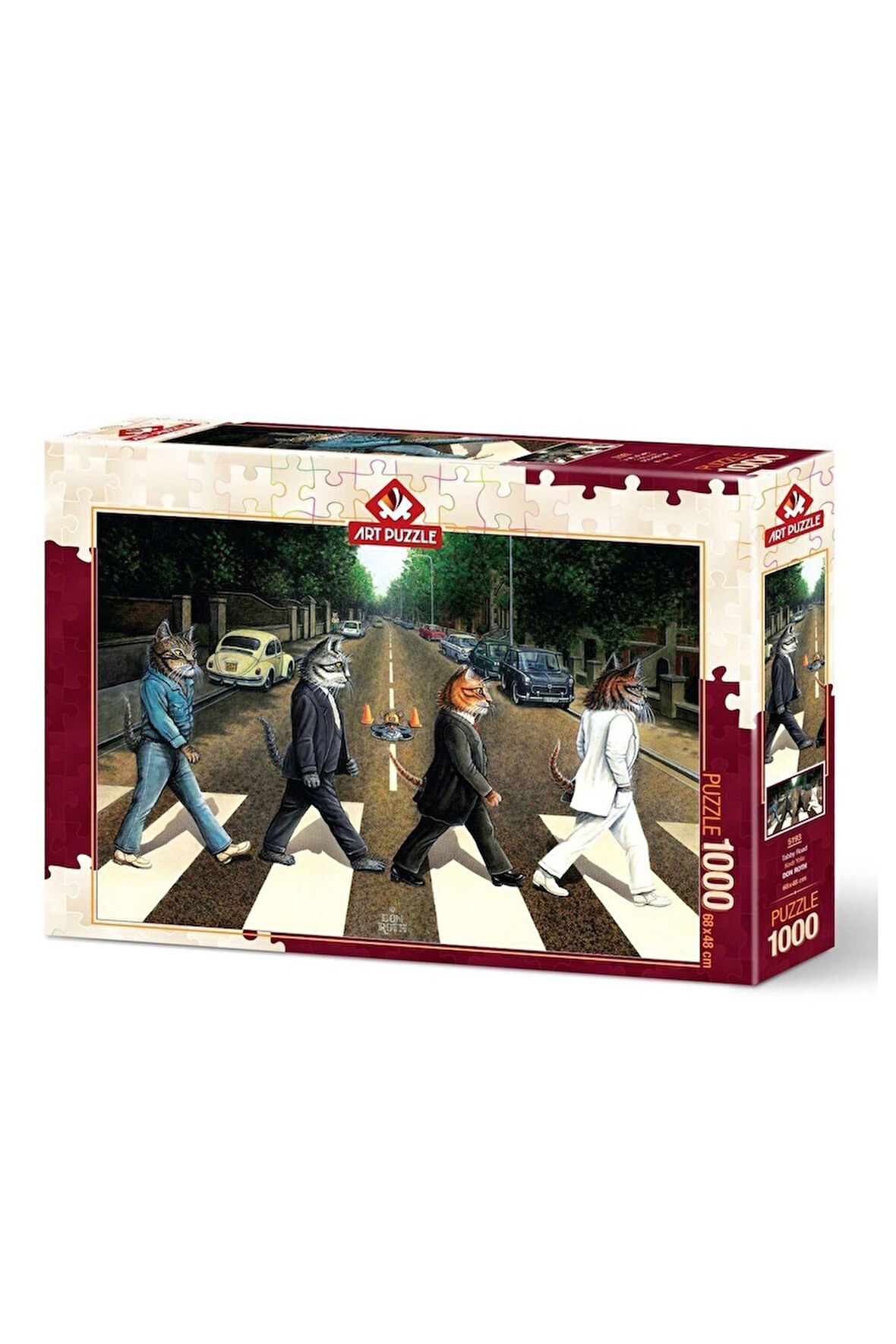 Kız Çocuk Oyuncak Erkek Çocuk Oyuncak 5193 Art Puzzle Kedi Yolu 1000 Parça Puzzle Eğitici Oyuncaklar