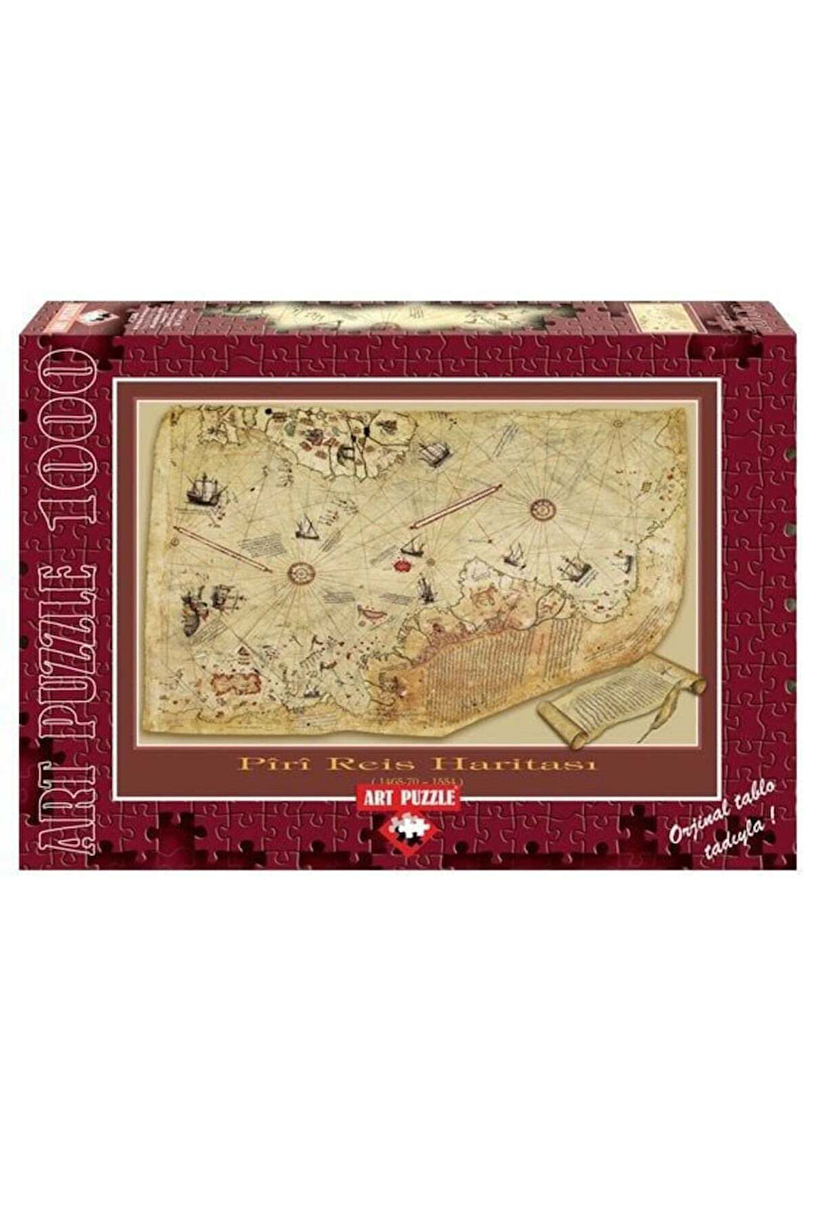 Kız Çocuk Oyuncak Erkek Çocuk Oyuncak 4308 Art Puzzle Piri Reis Haritası 1000 Parça Puzzle Eğitici O
