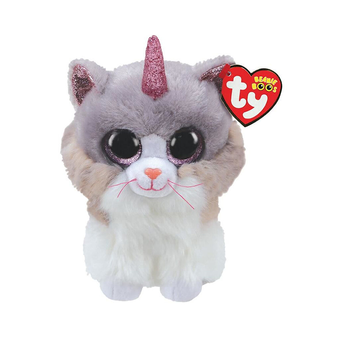 Eğlenceli Oyuncak Ty Beanie Boos Peluş Unicorn Kedi Asher 13cm Kız Erkek Çocuk Eğitici Eğitici Oyu