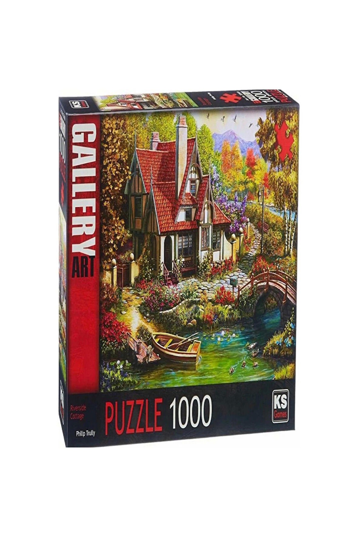 Kız Çocuk Oyuncak Erkek Çocuk Oyuncak KS Games Riverside Cottage Puzzle 1000 Parça 20736 Eğitici Oyu