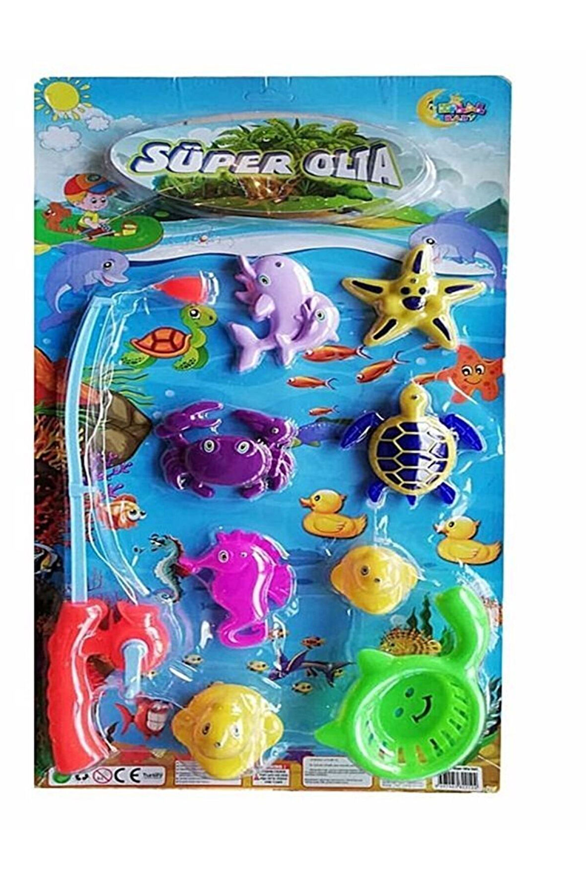 Eğitici Öğretici Çocuk Oyuncaklar Süper Balıkçı Oyuncak Olta Seti