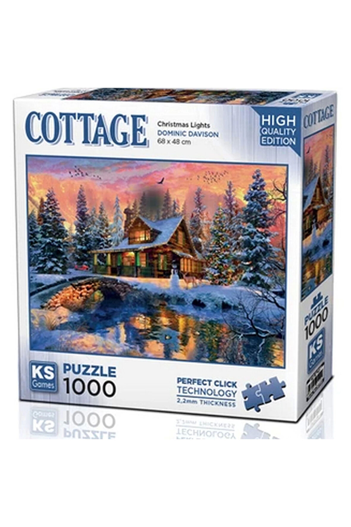 Kız Çocuk Oyuncak Erkek Çocuk Oyuncak KS Games Christmas Lights Puzzle 1000 Parça 20720 Eğitici Oyun