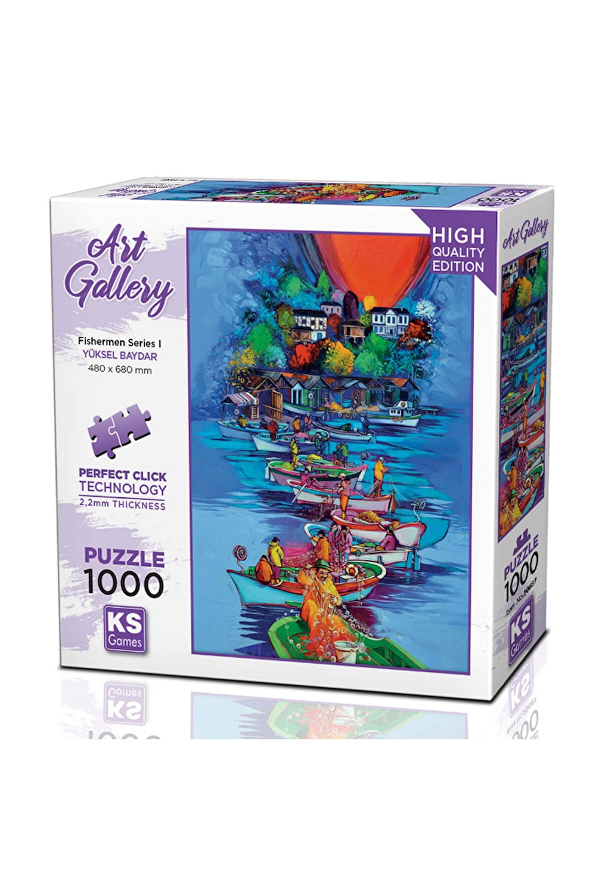 Kız Çocuk Oyuncak Erkek Çocuk Oyuncak KS Games Fisherman Series I Puzzle 1000 Parça 20687 Eğitici Oy